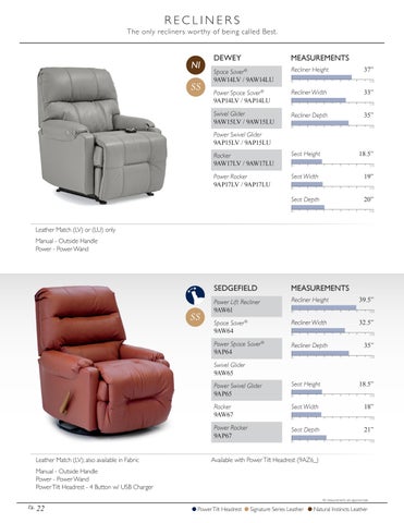 Best Home Furnishings 皮革 家具目录 - Fall 2022 第 24 页