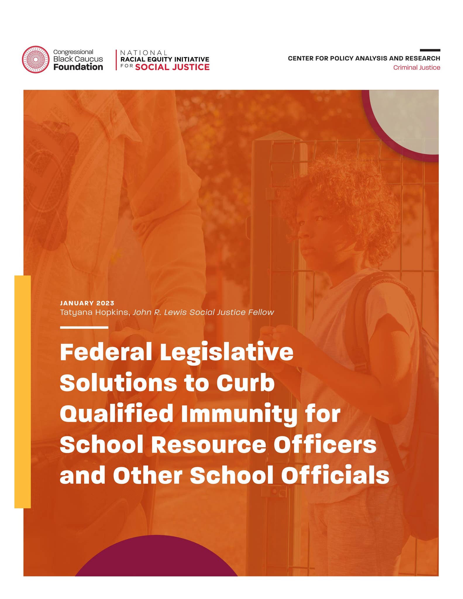 Federal Legislative Solutions to Curb Qualified Immunity for School ...