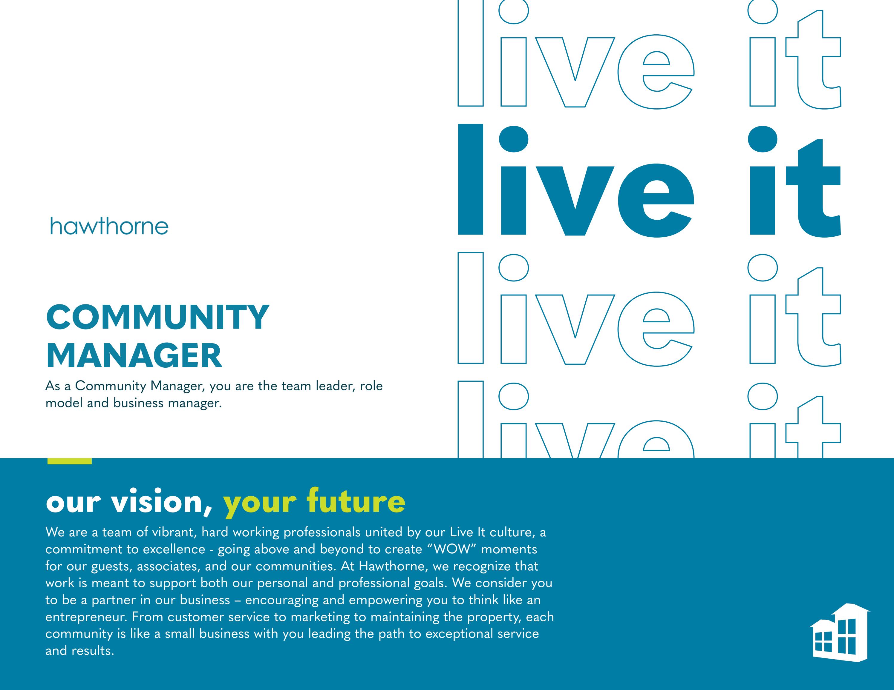 Hawthorne Residential Partners Community Manager by Hawthorne