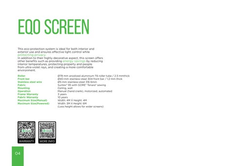 Eqoshade 室外 Roller Screens 第 4 页