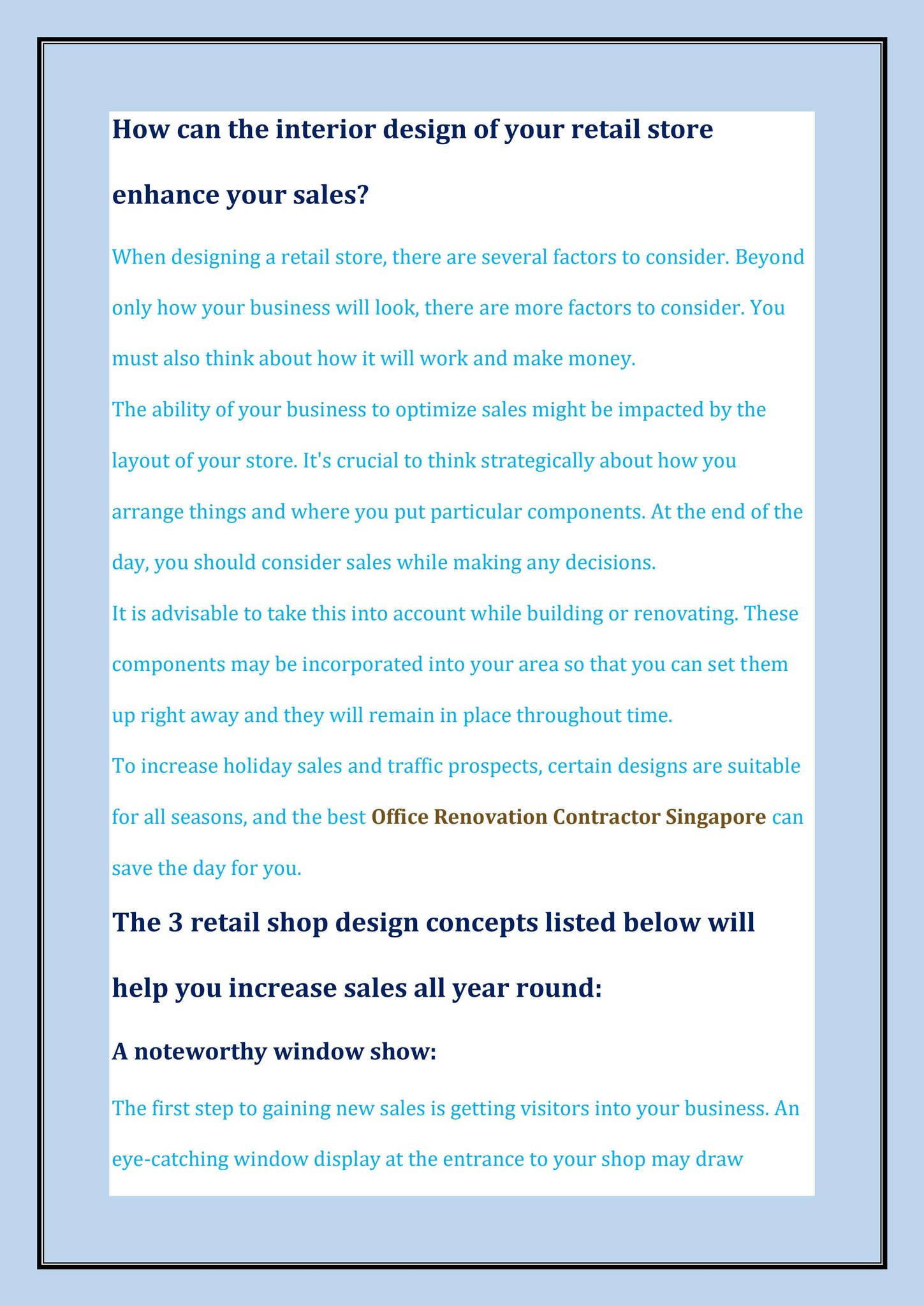 How can the interior design of your retail store enhance your sales? by ...