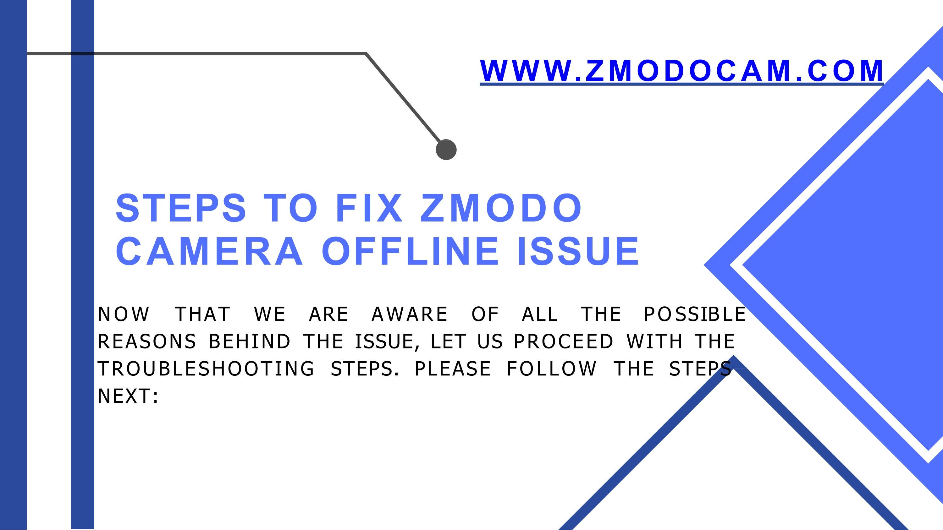 Steps to fix Zmodo camera offline issue by zmodocam Issuu