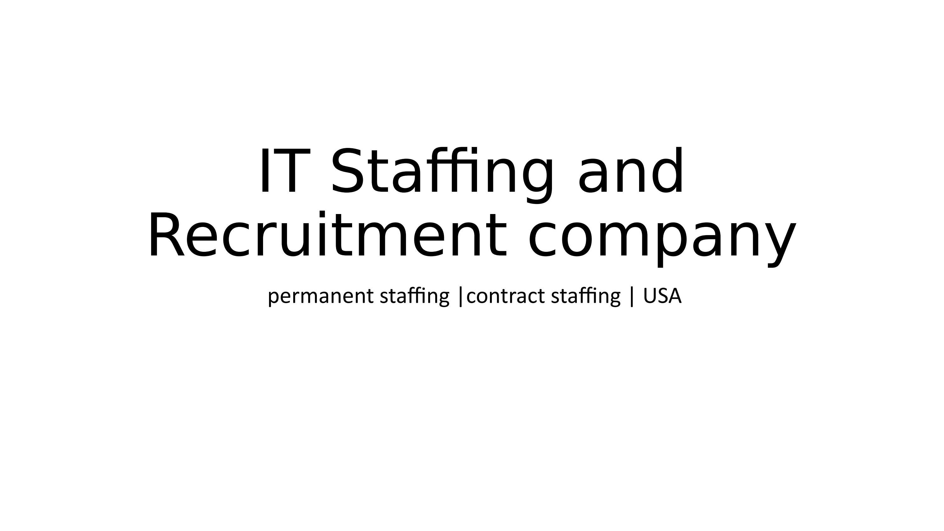 Permanent Staffing In Usa Contract Staffing In Usa Temporary