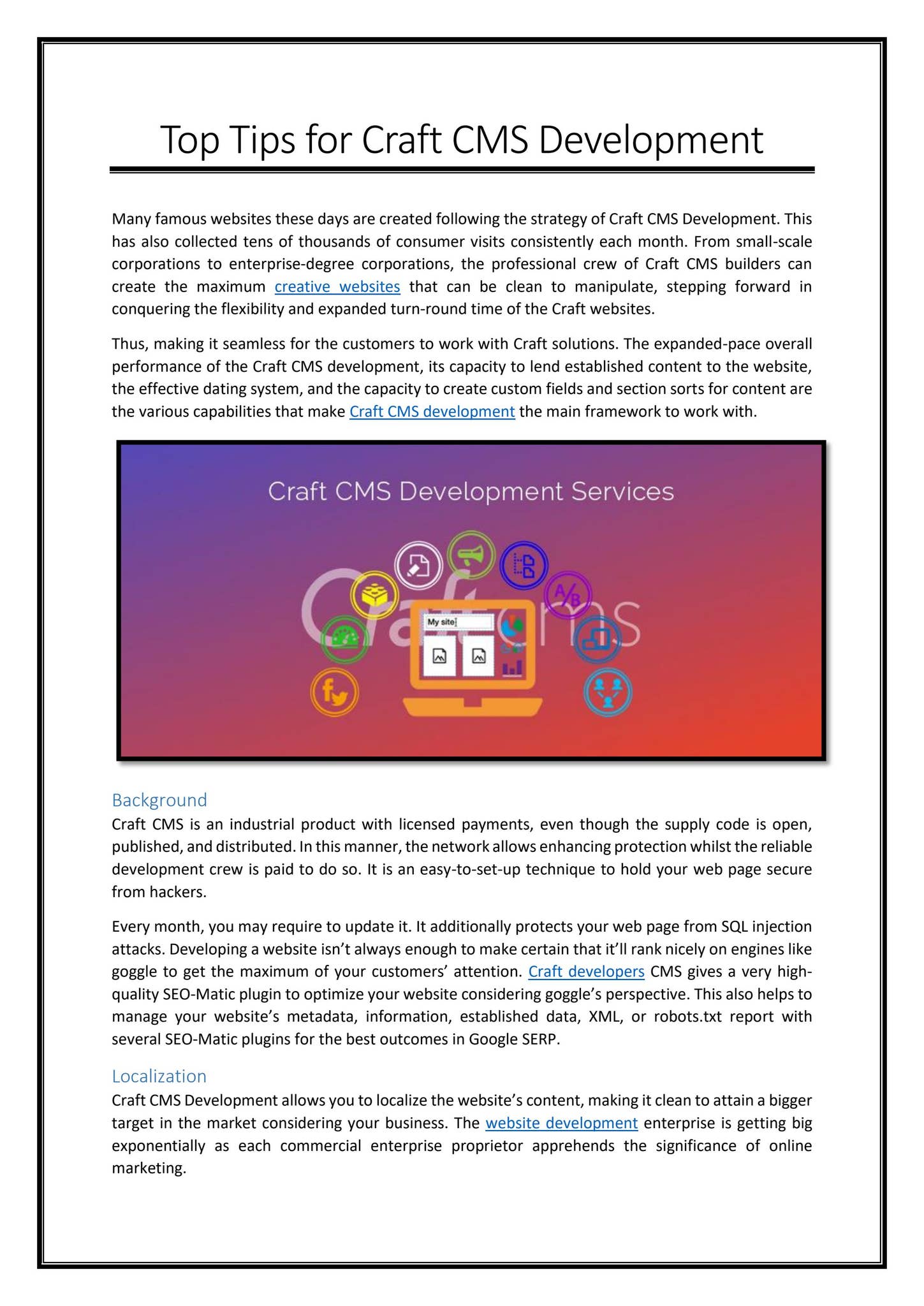 Top Tips for Craft CMS Development by nerderdigital - Issuu