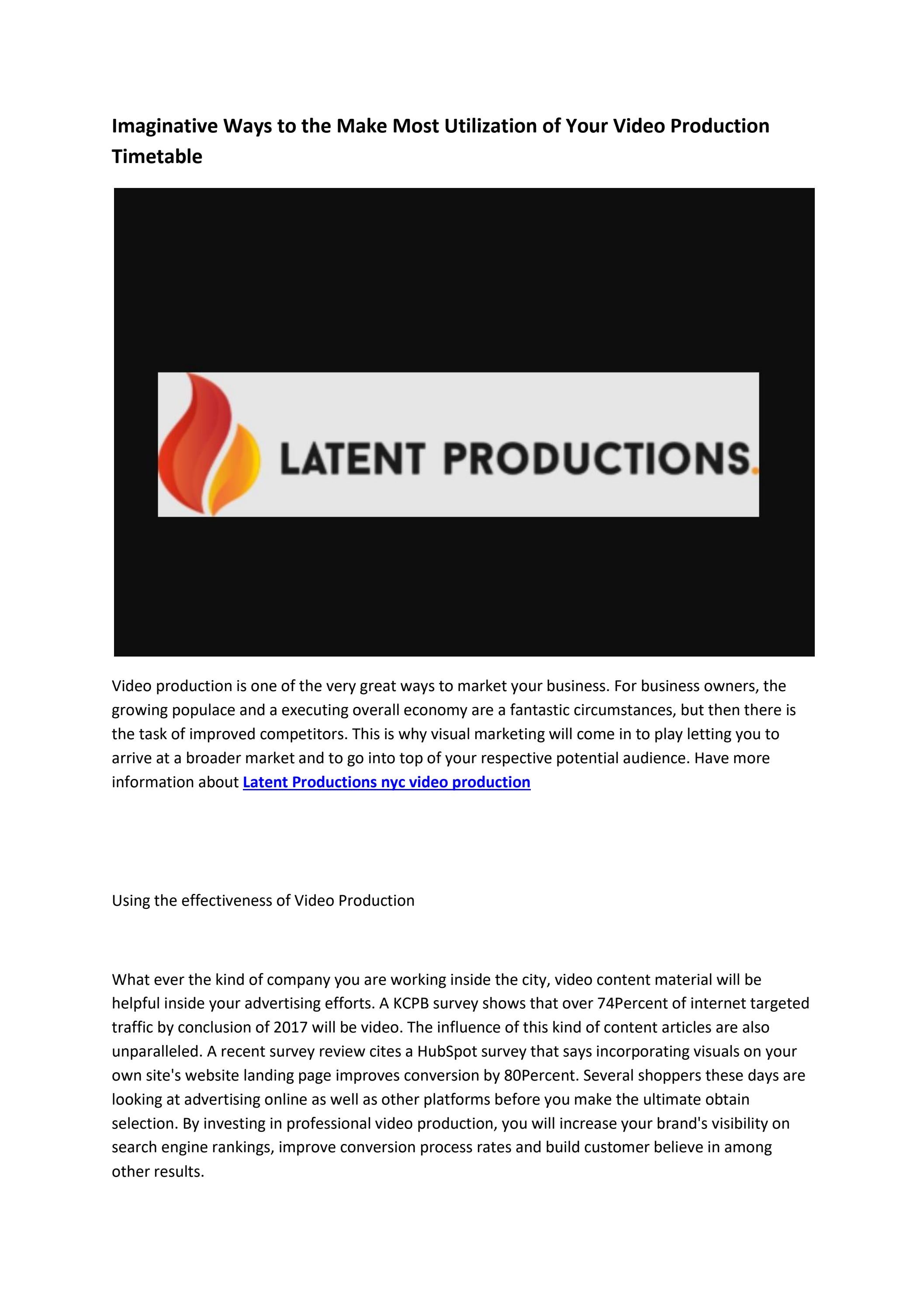 Latent Productions production company new york by Thomas Shaw Issuu