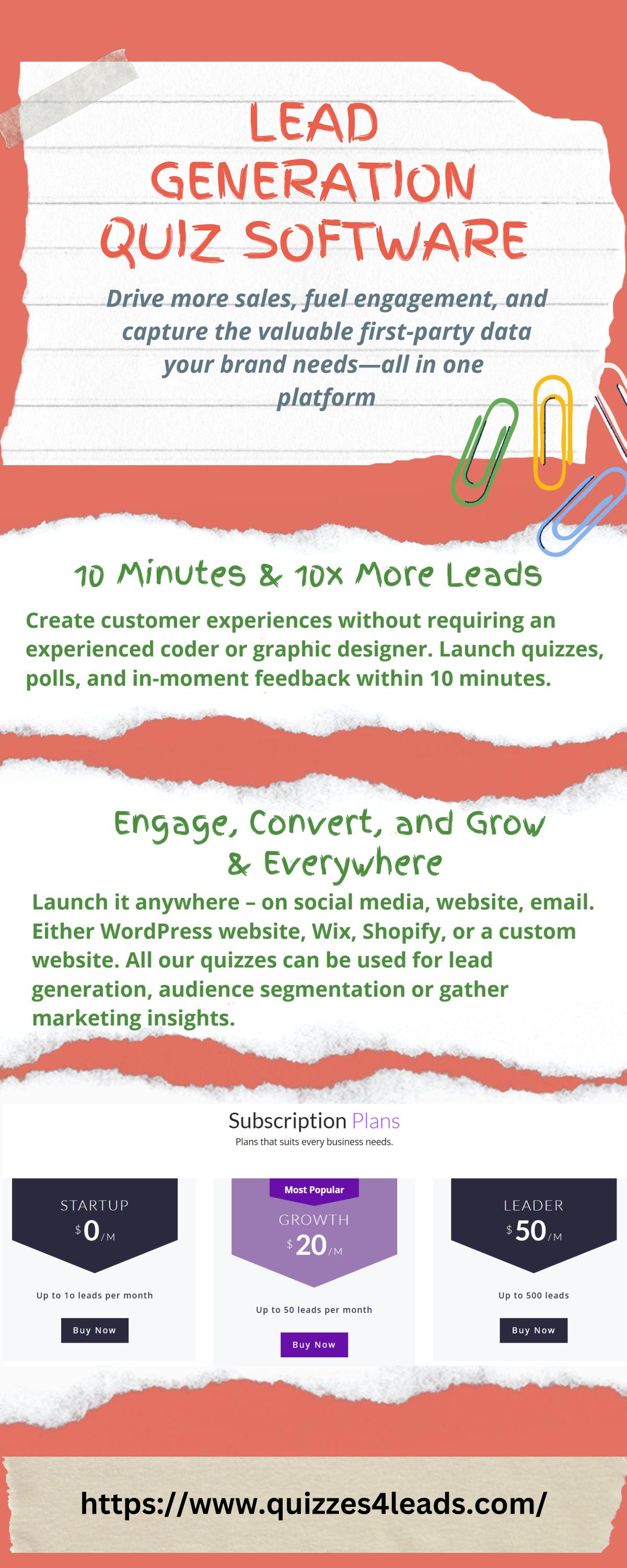 Lead Generation Quiz Software by Quizzes4Leads Issuu