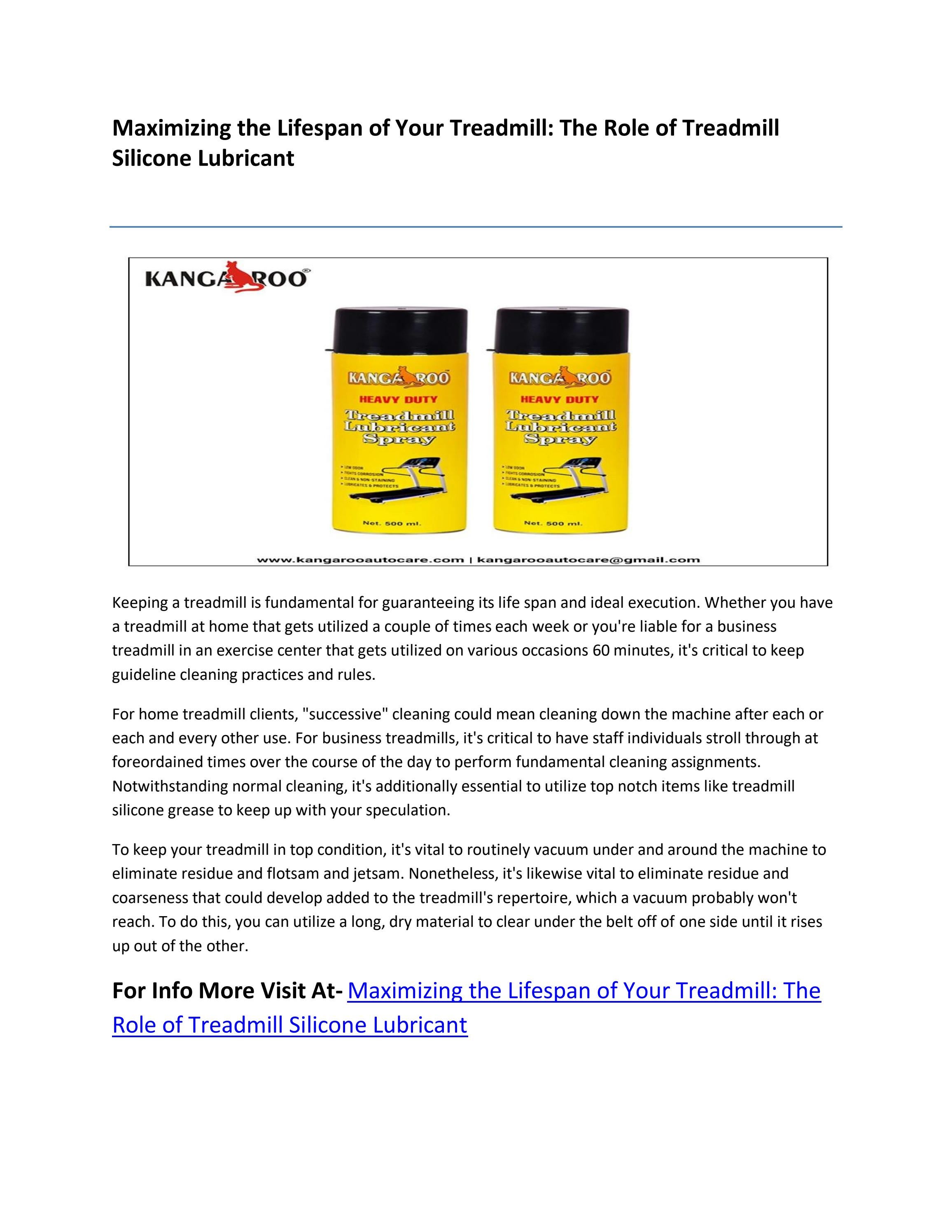 Maximizing the Lifespan of Your Treadmill The Role of Treadmill