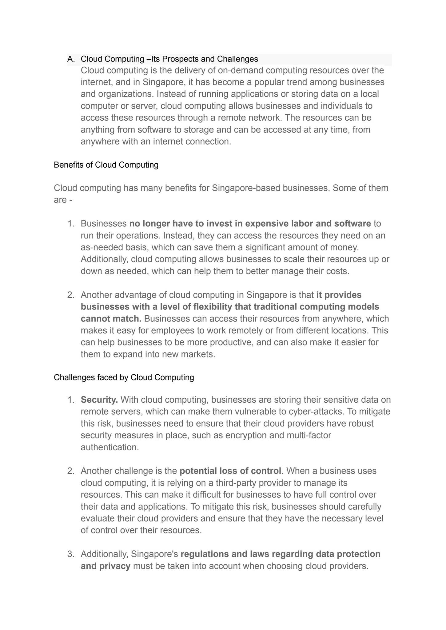 Cloud Computing –Its Prospects and Challenges by Accrets - Issuu