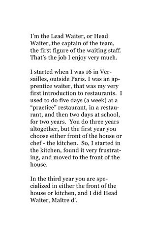 The Floor - 2 餐饮 Servers speak of work 第 10 页
