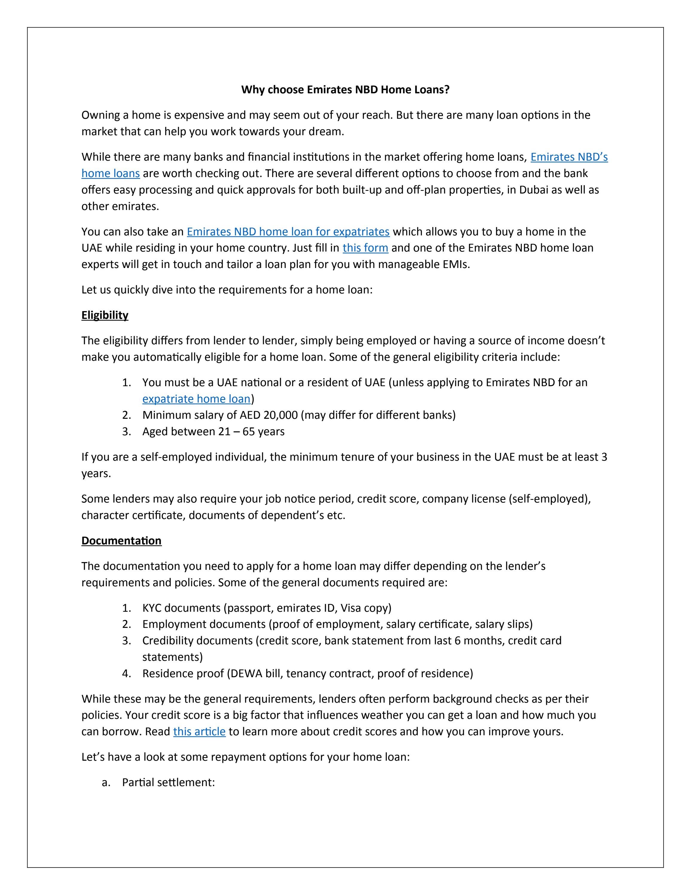 Why choose Emirates NBD Home Loans? by DA ENBD - Issuu