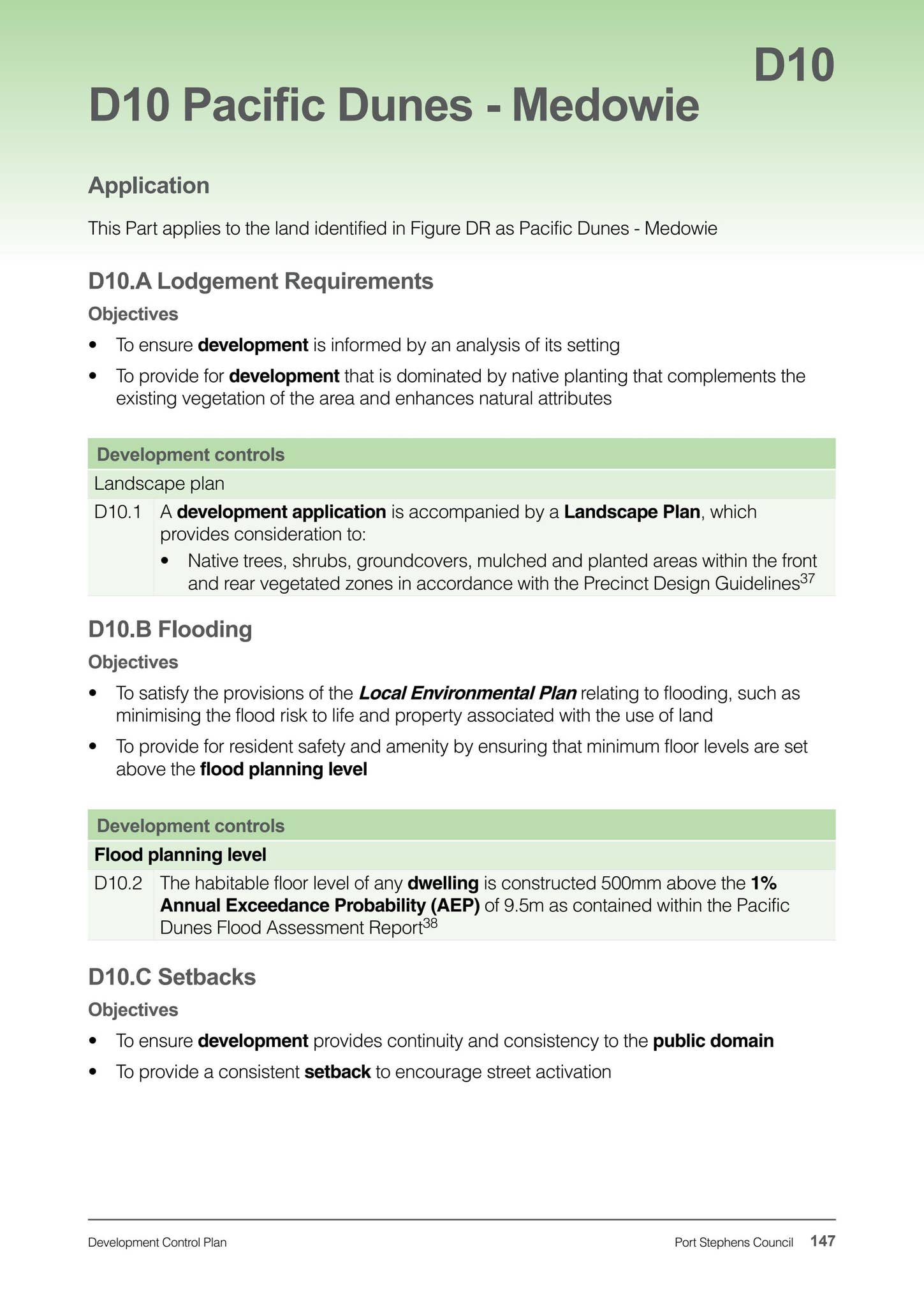 Development Control Plan by Port Stephens Council - Issuu