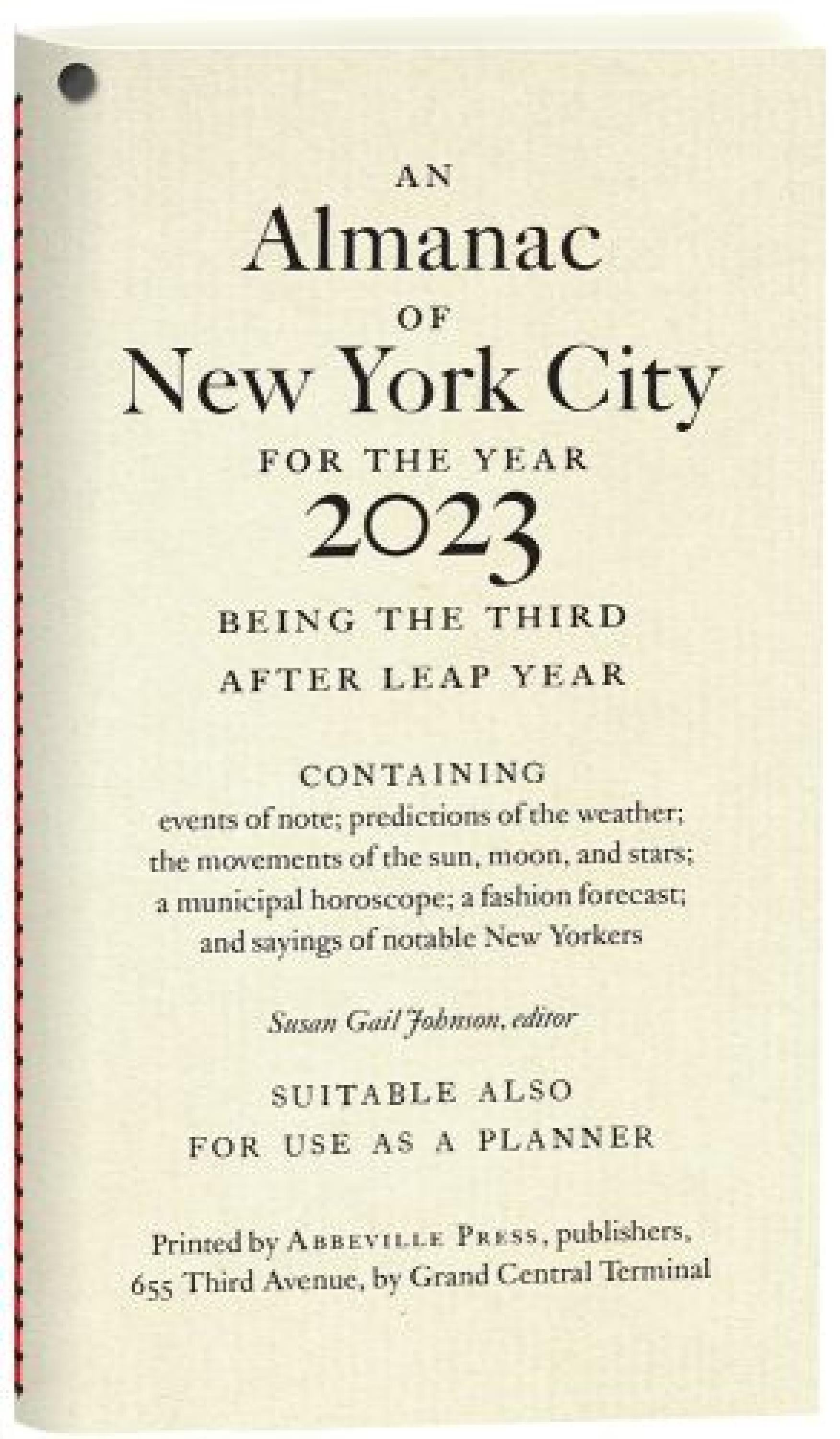 An Almanac of NYC 2023 by ACC Art Books - Issuu