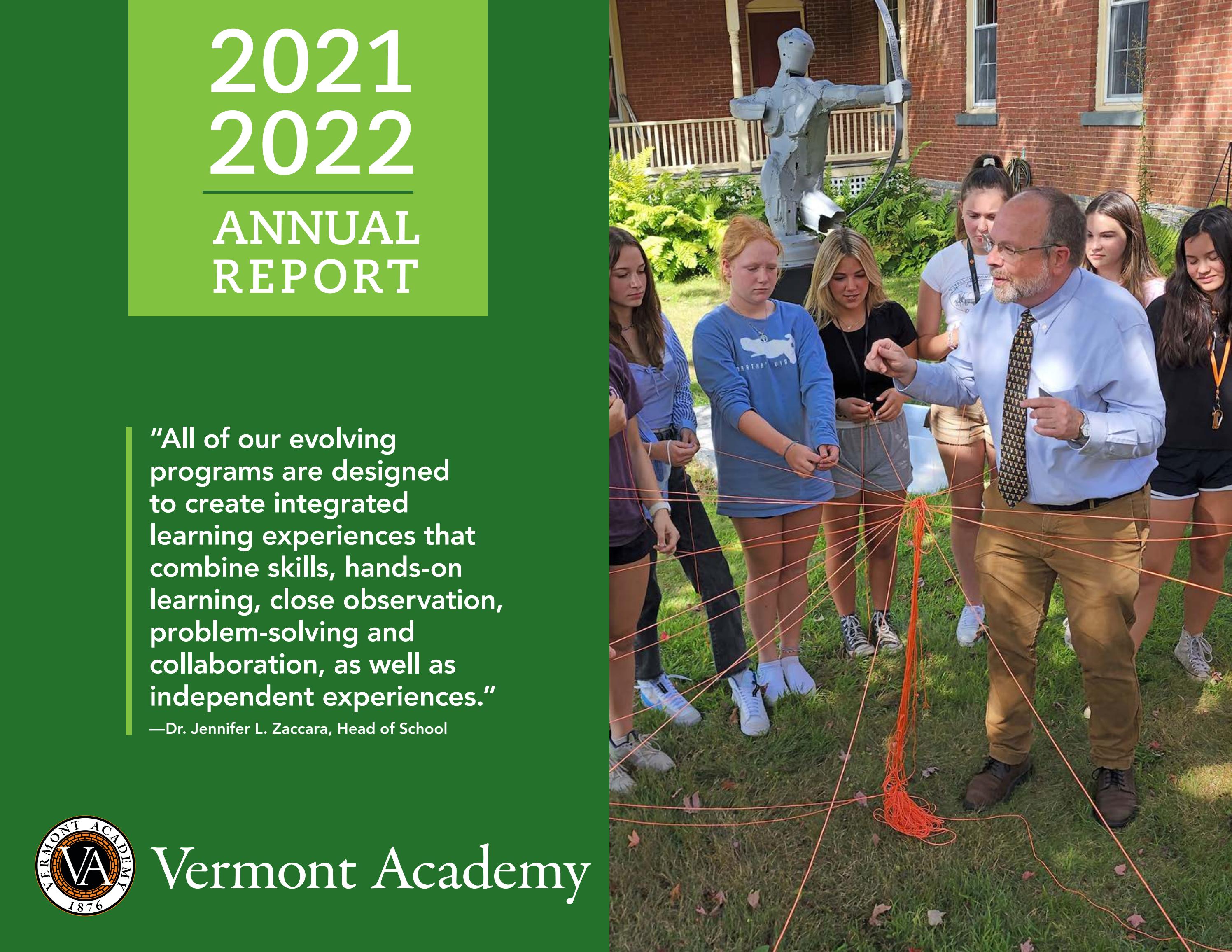 Vermont Academy Annual Report 20212022 by Vermont Academy Issuu