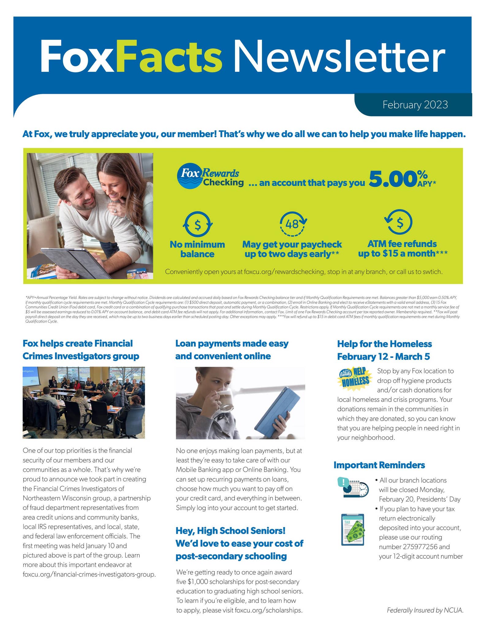 Fox Facts Newsletter - February 2023 by Fox Communities Credit Union ...