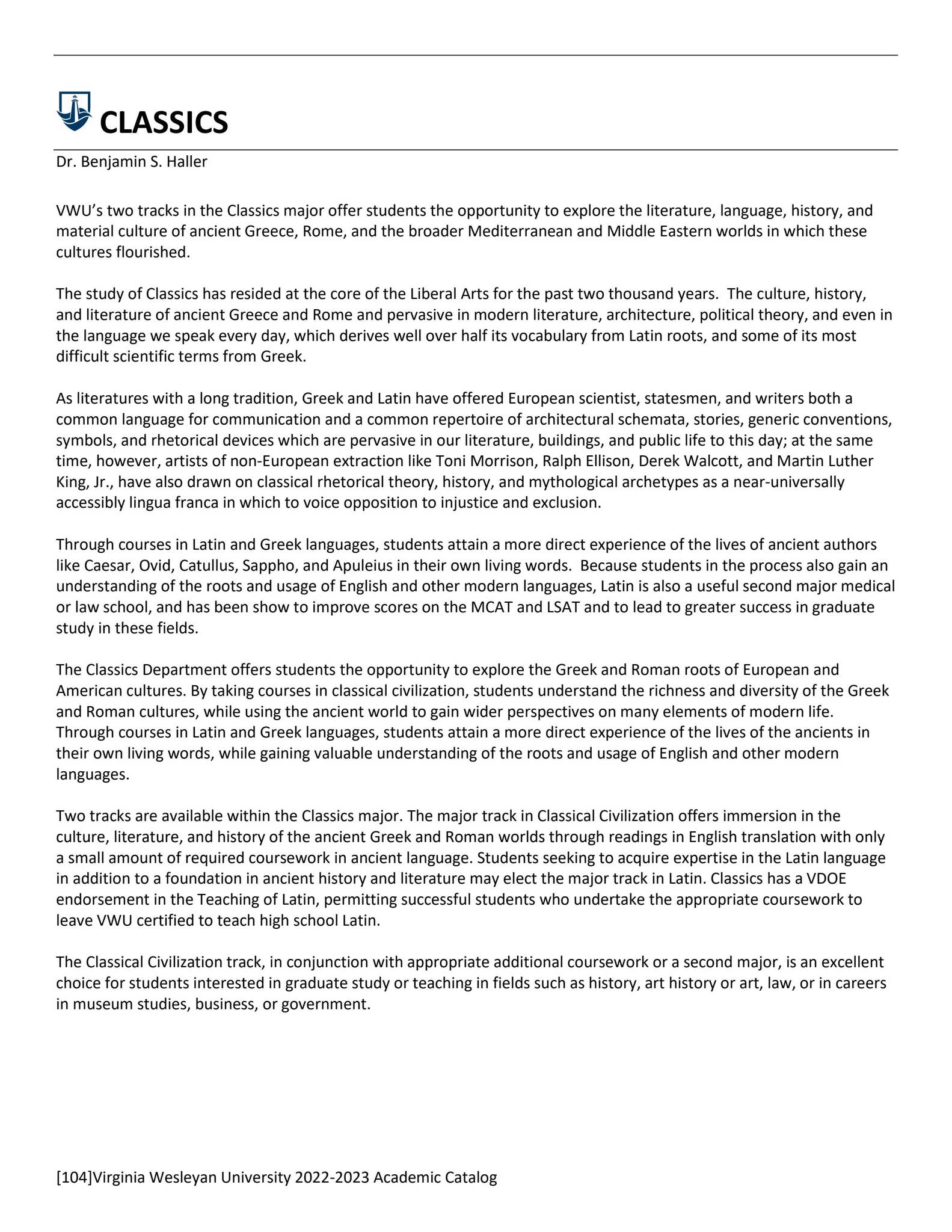 20222023 VWU Academic Catalog by Virginia Wesleyan University Issuu