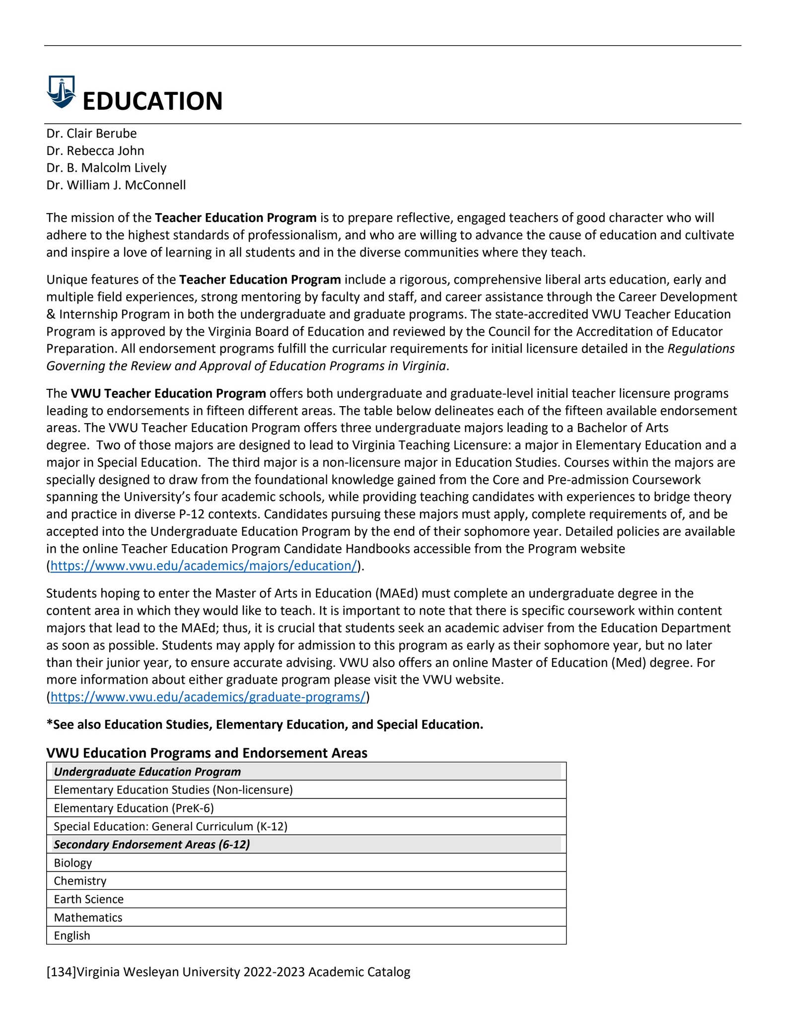 20222023 VWU Academic Catalog by Virginia Wesleyan University Issuu