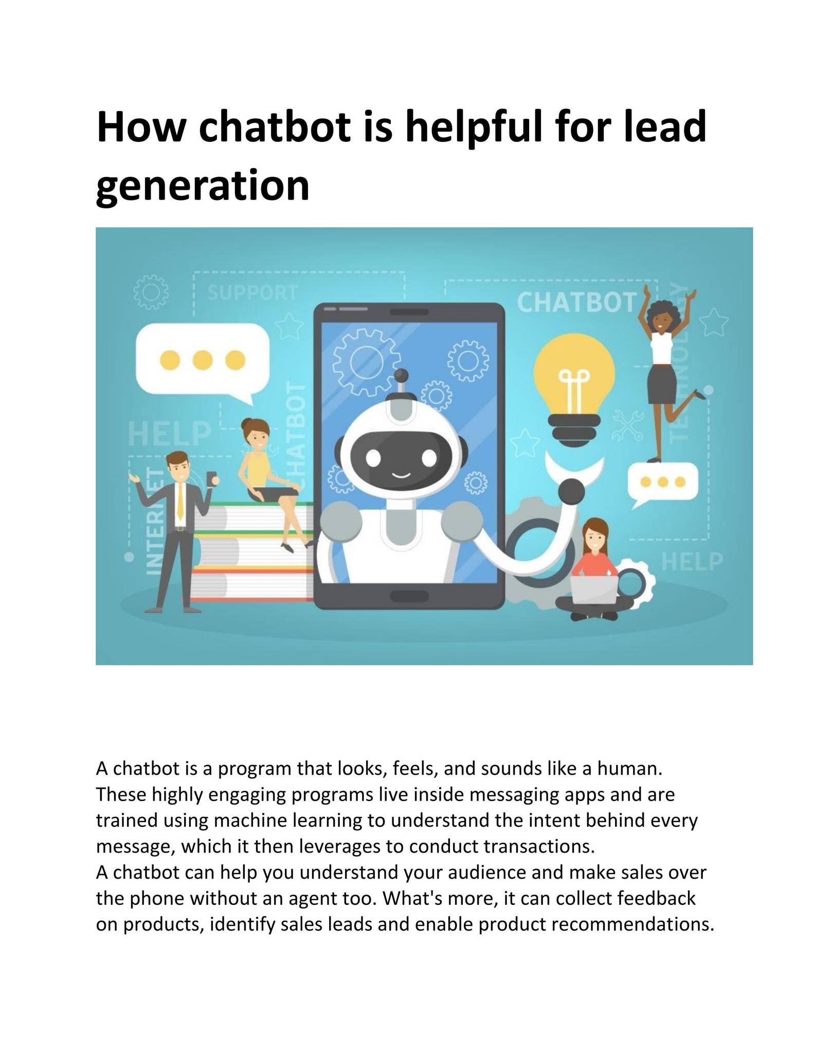 How chatbot is helpful for lead generation by Botgo - AI Chatbot ...
