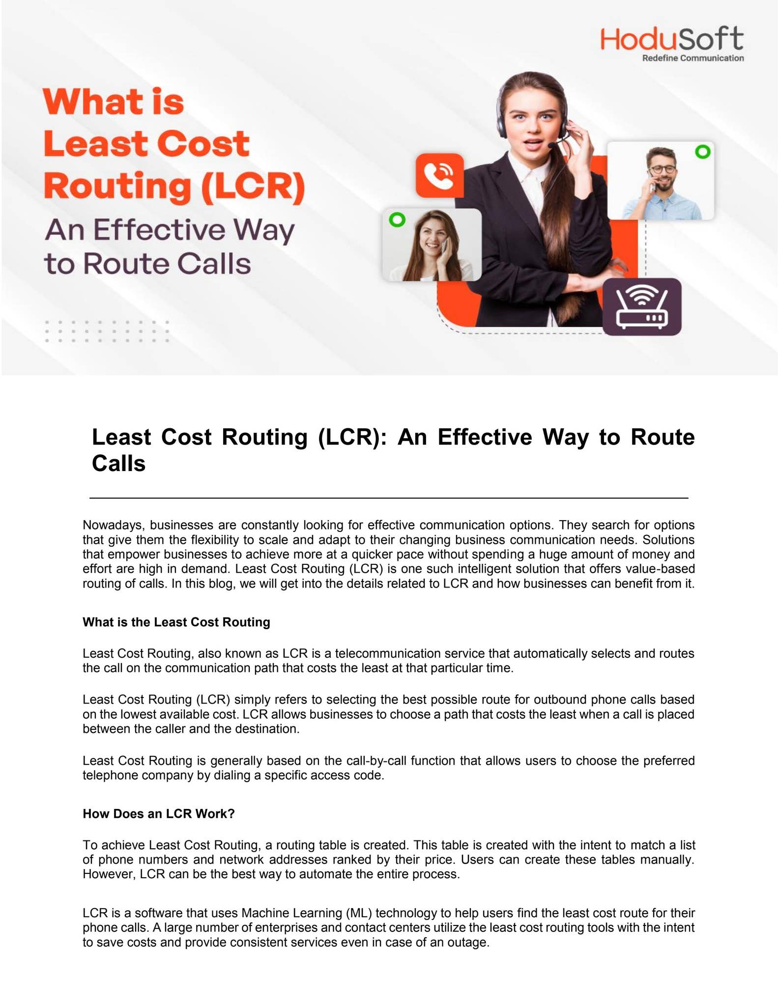 Least Cost Routing (LCR): An Effective Way to Route Calls by HoduSoft ...