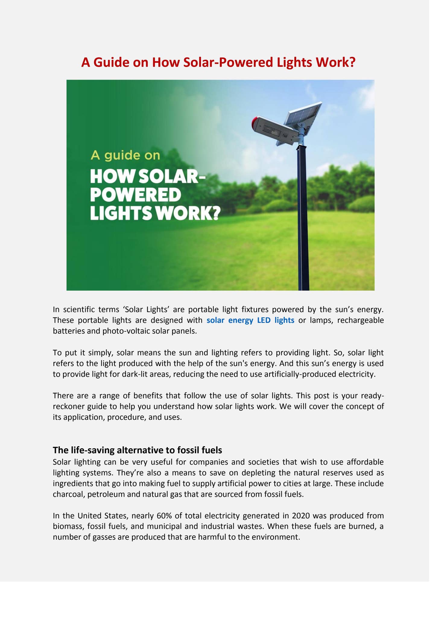 A Guide on How Solar-Powered Lights Work - beyond solar by Beyond Solar -  Issuu, image size:1449x2048