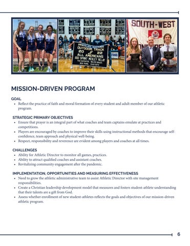 Athletic Program Strategic Plan 2022-2025 第 7 页