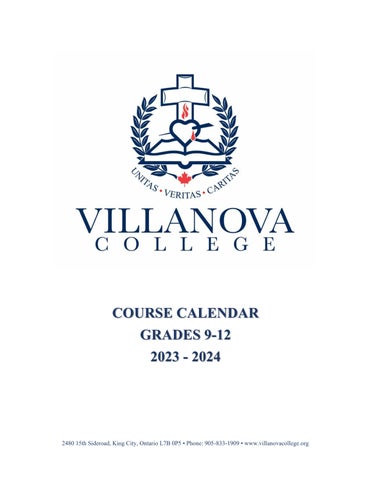 Villanova College Course Calendar 2023-2024 by Villanova College - Issuu