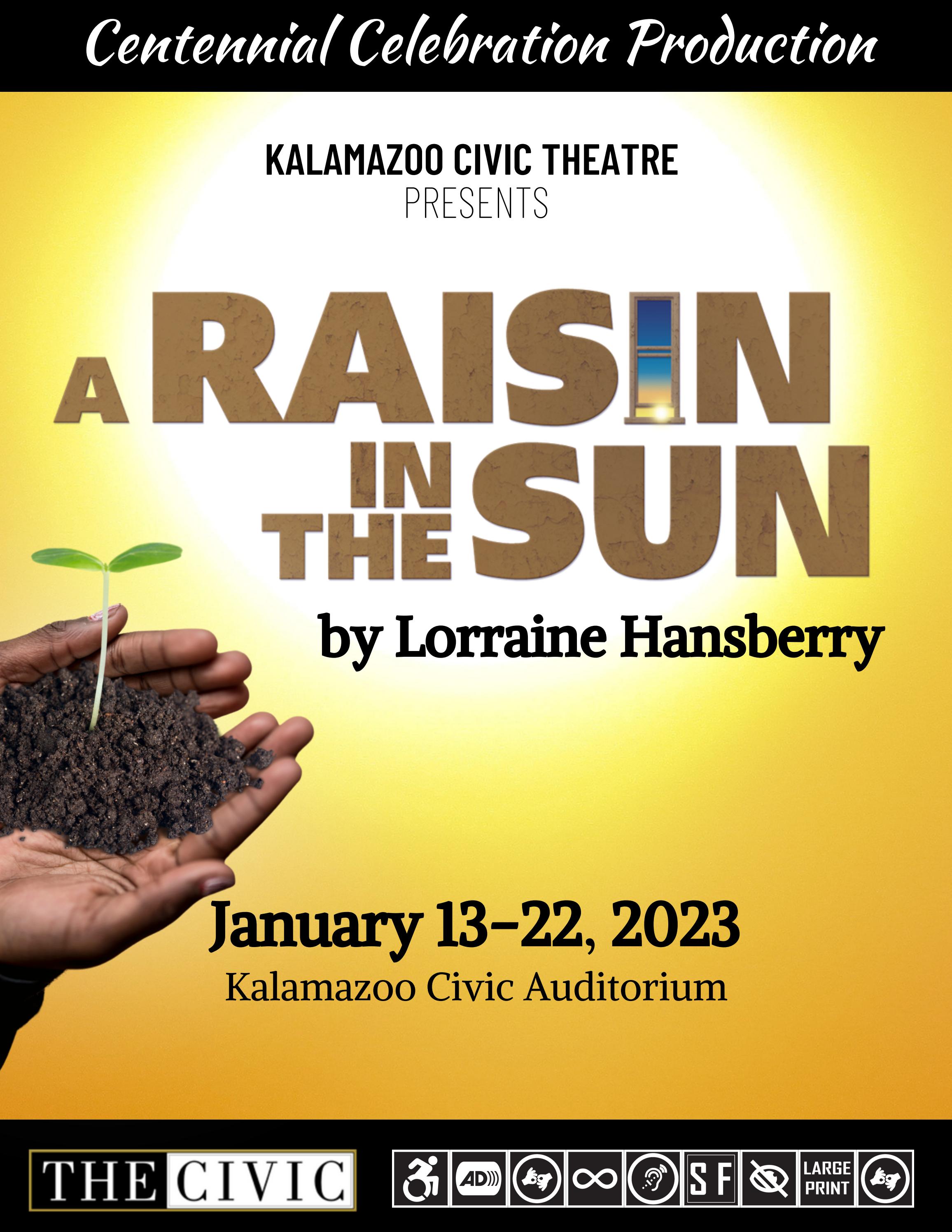 2223 Kalamazoo Civic Theatre A Raisin in the Sun Program by