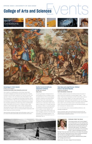 USD College of Arts and Sciences Events Calendar 2023 by University of San  Diego - Issuu