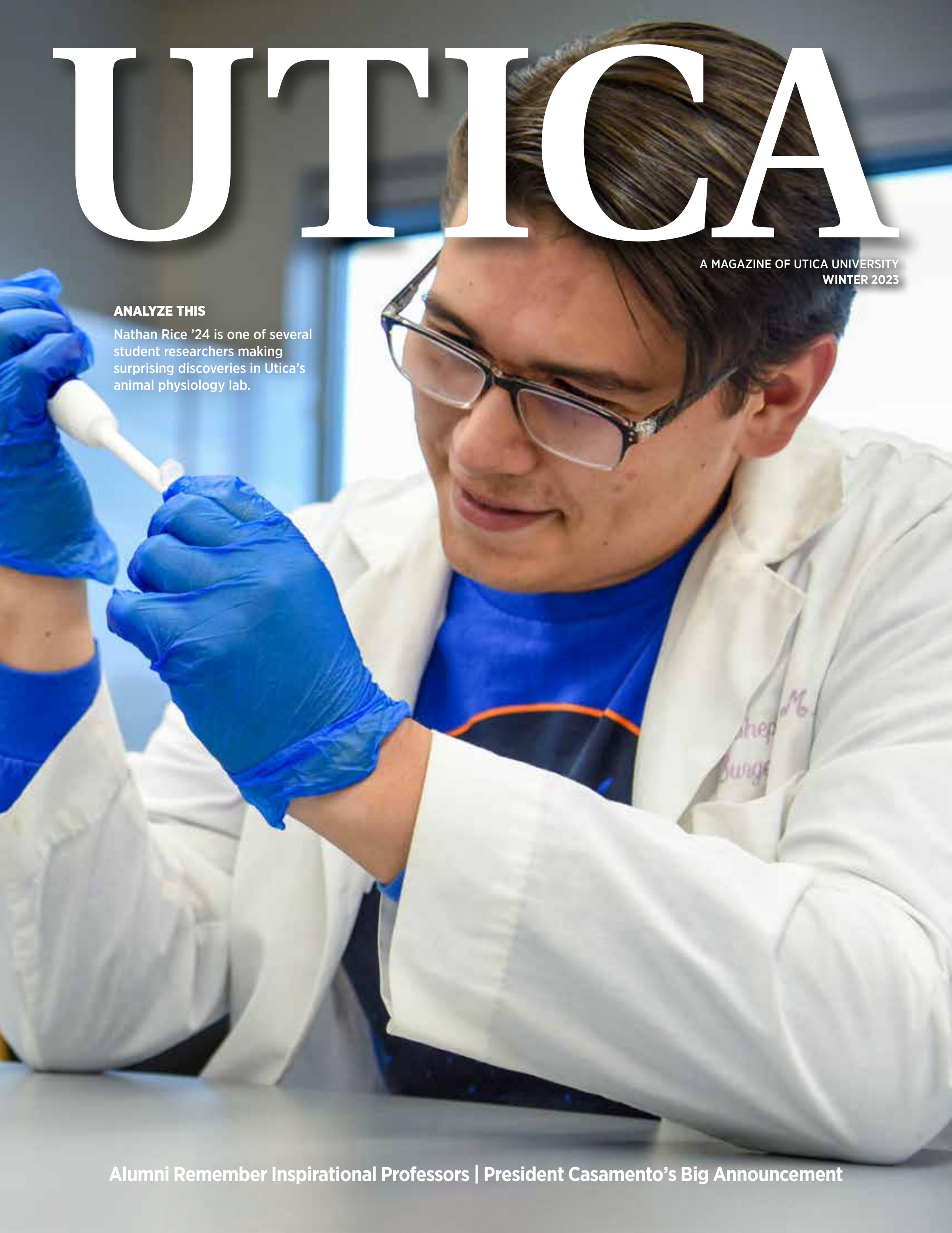 Utica Magazine Winter/Spring 2023 by Utica University Issuu