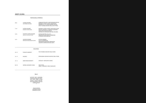 Andy Leung 灯饰目录 · 灯饰 Design Portfolio 第 2 页