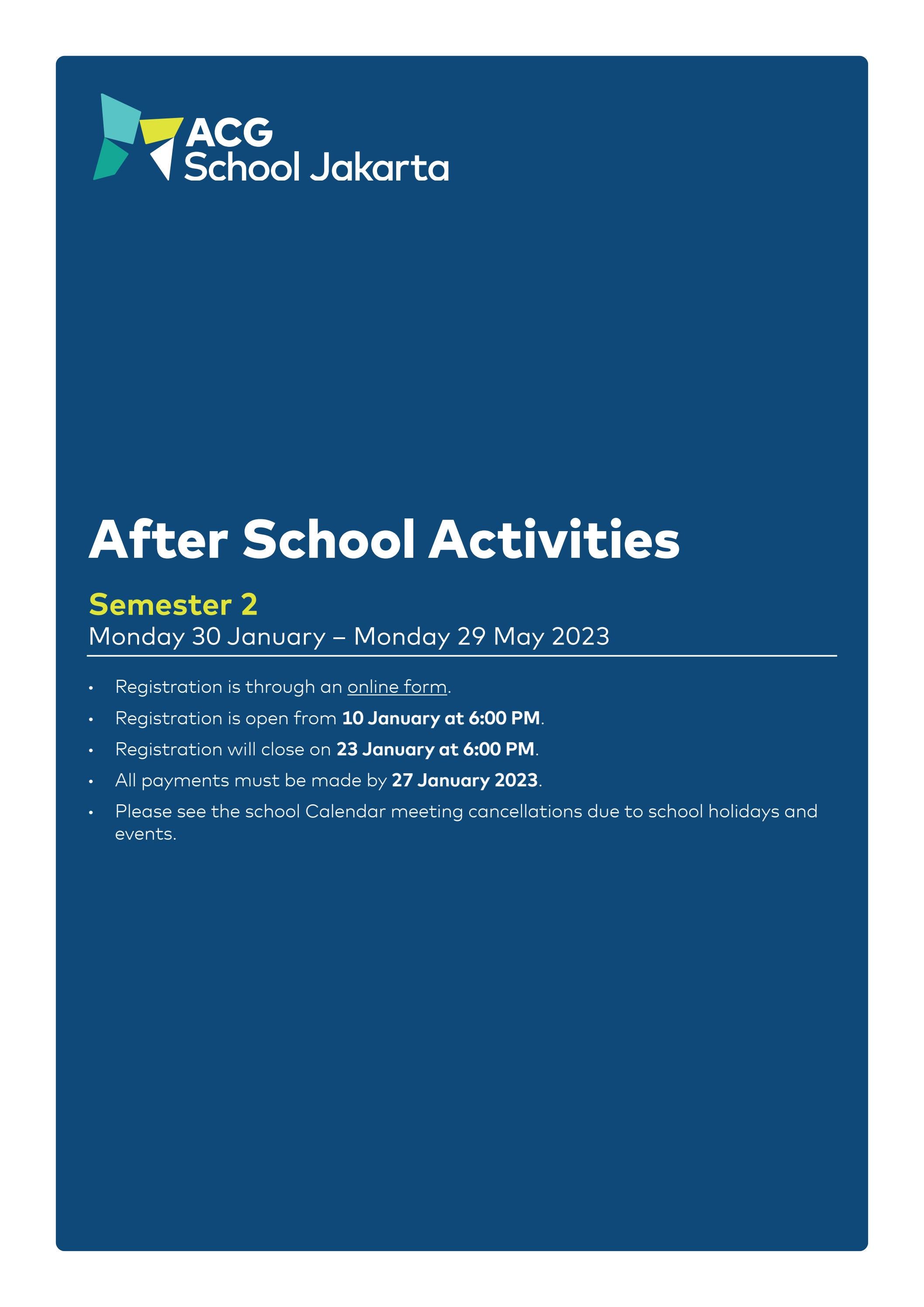 ACG School Jakarta After School Activities by ACG Schools Issuu
