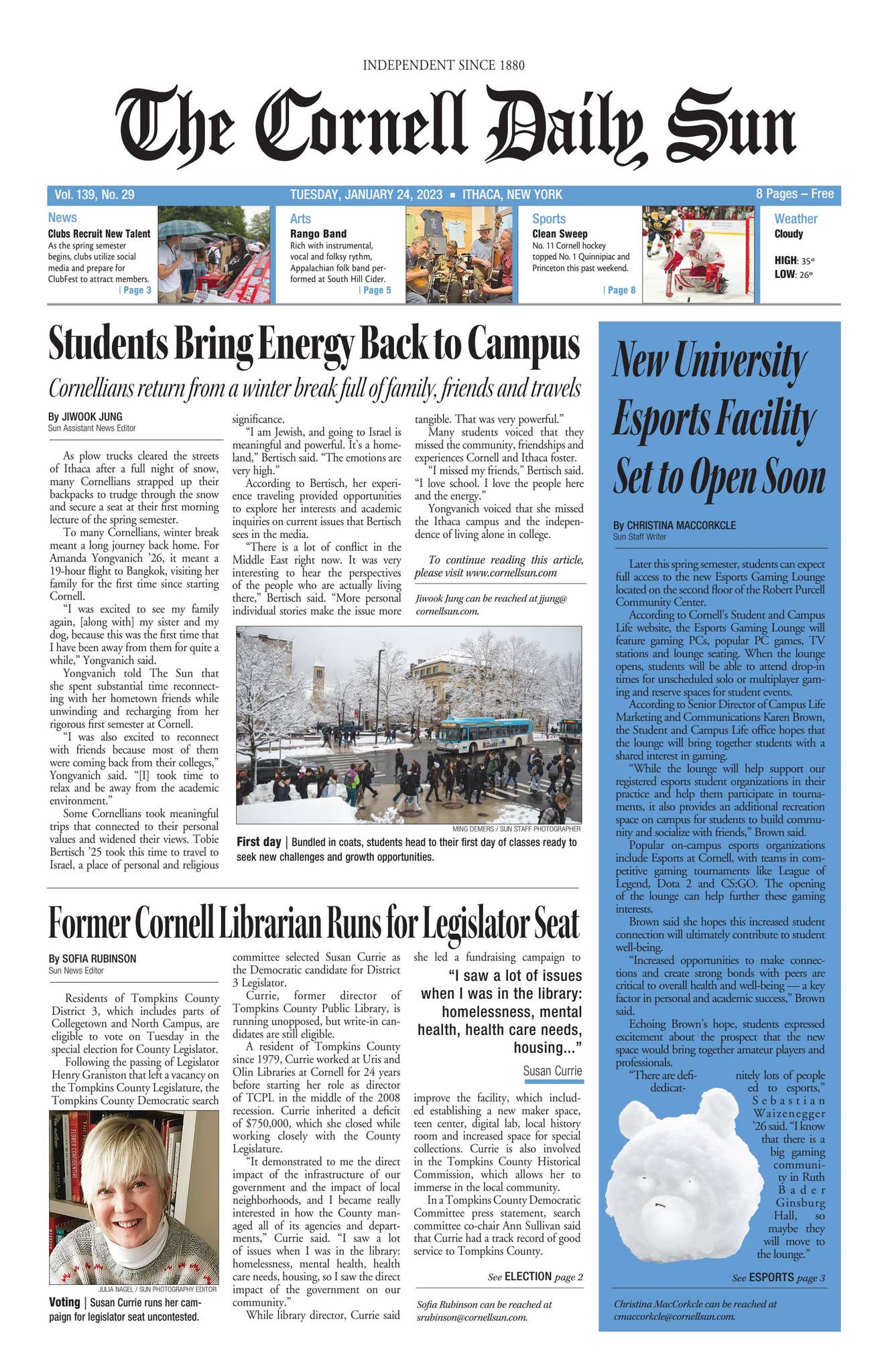 2023.01.23 entire issue hi res by The Cornell Daily Sun - Issuu