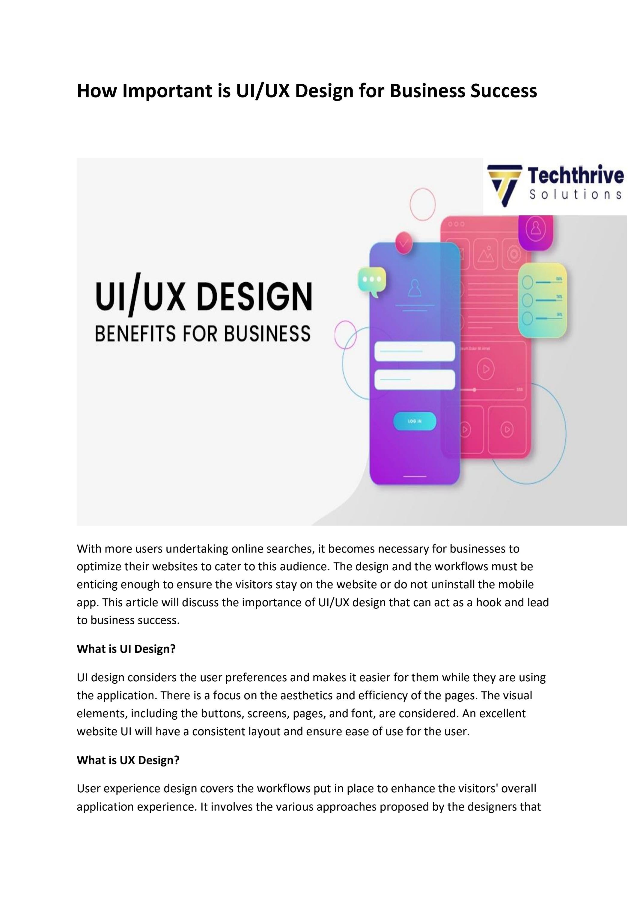 How Important is UIUX Design for Business Success by ...
