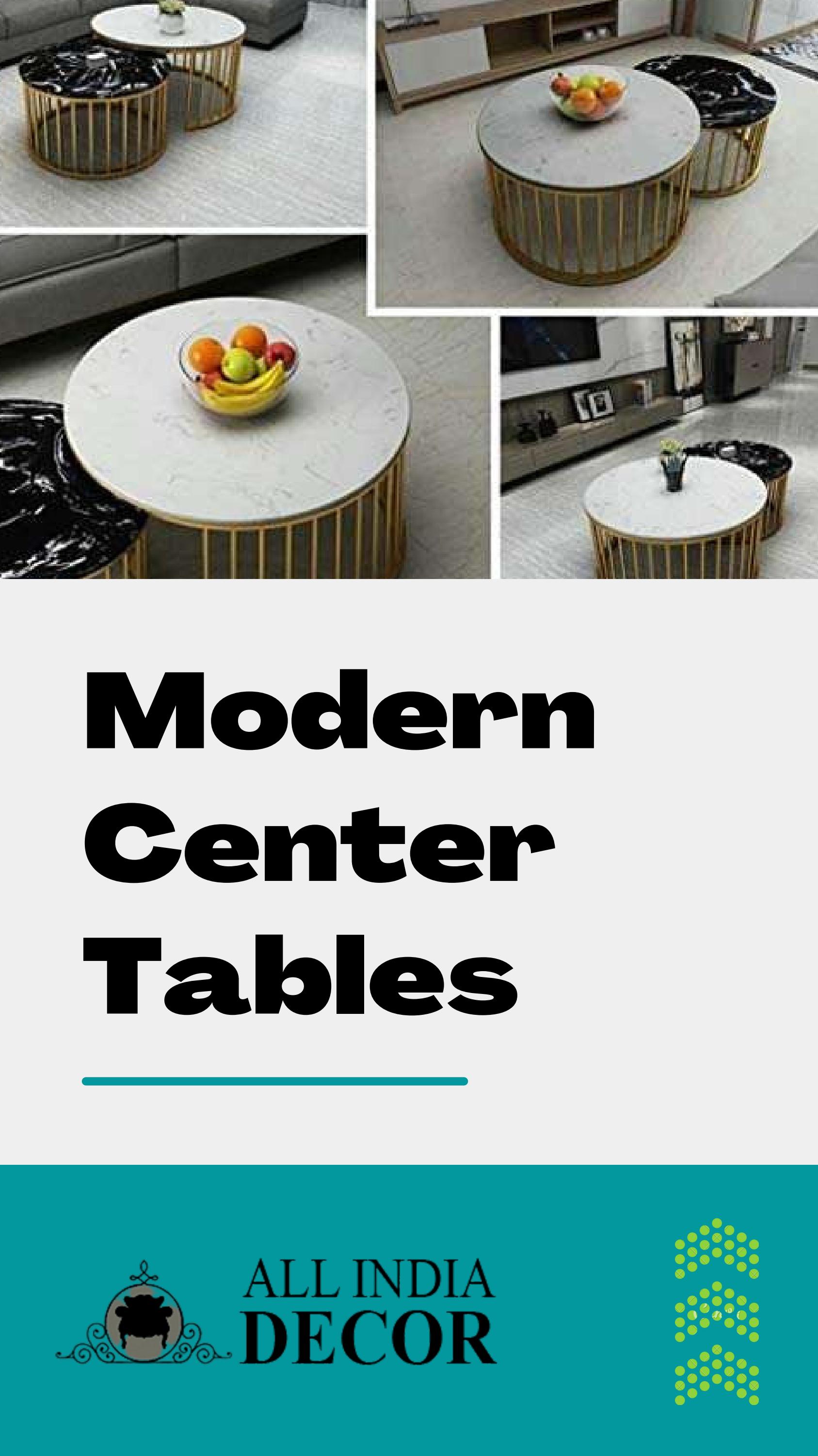 Stylish & Modern Center Tables for Living Room Decor by All India Decor ...