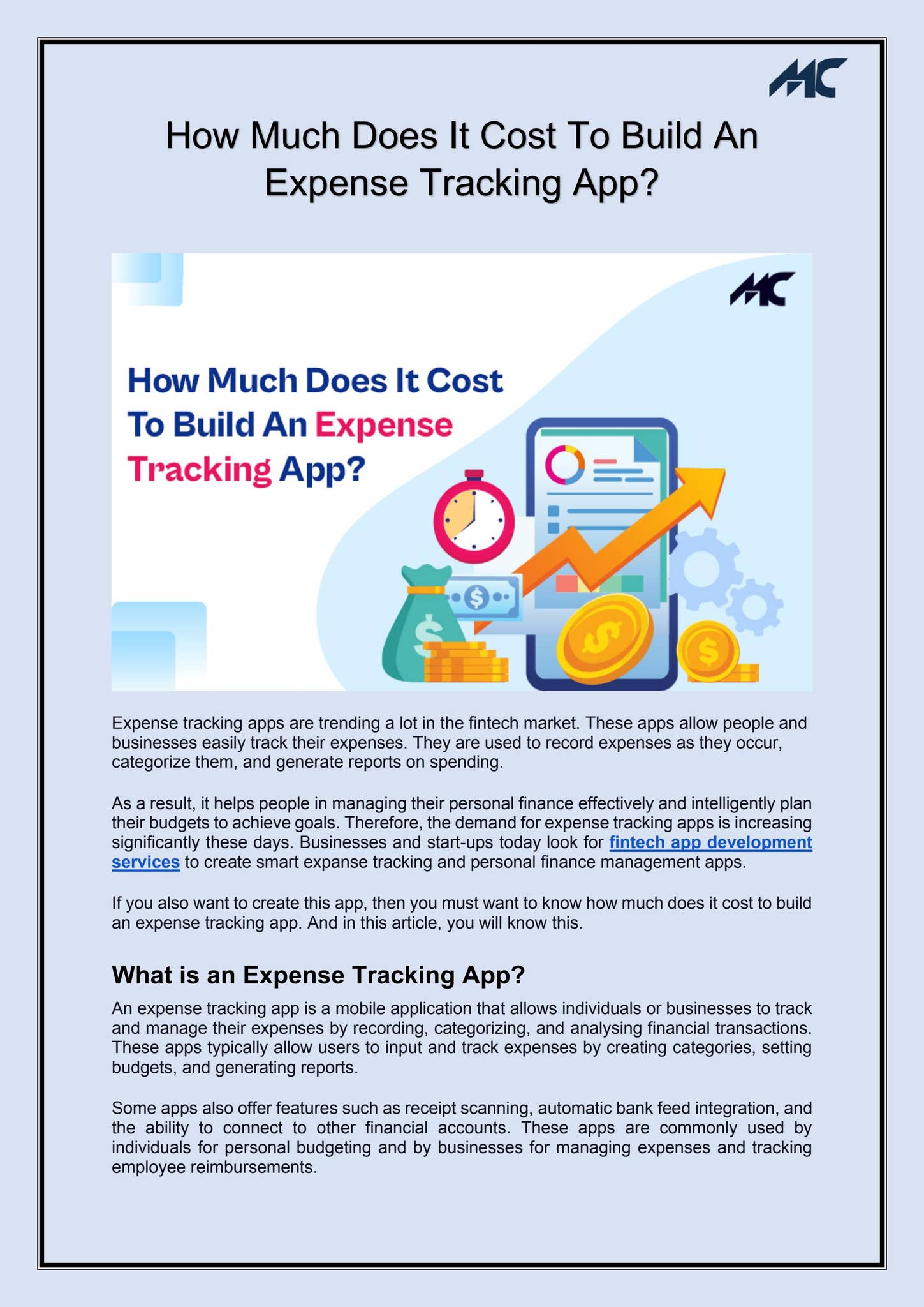 How Much Does It Cost To Build An Expense Tracking App? by Josephine ...