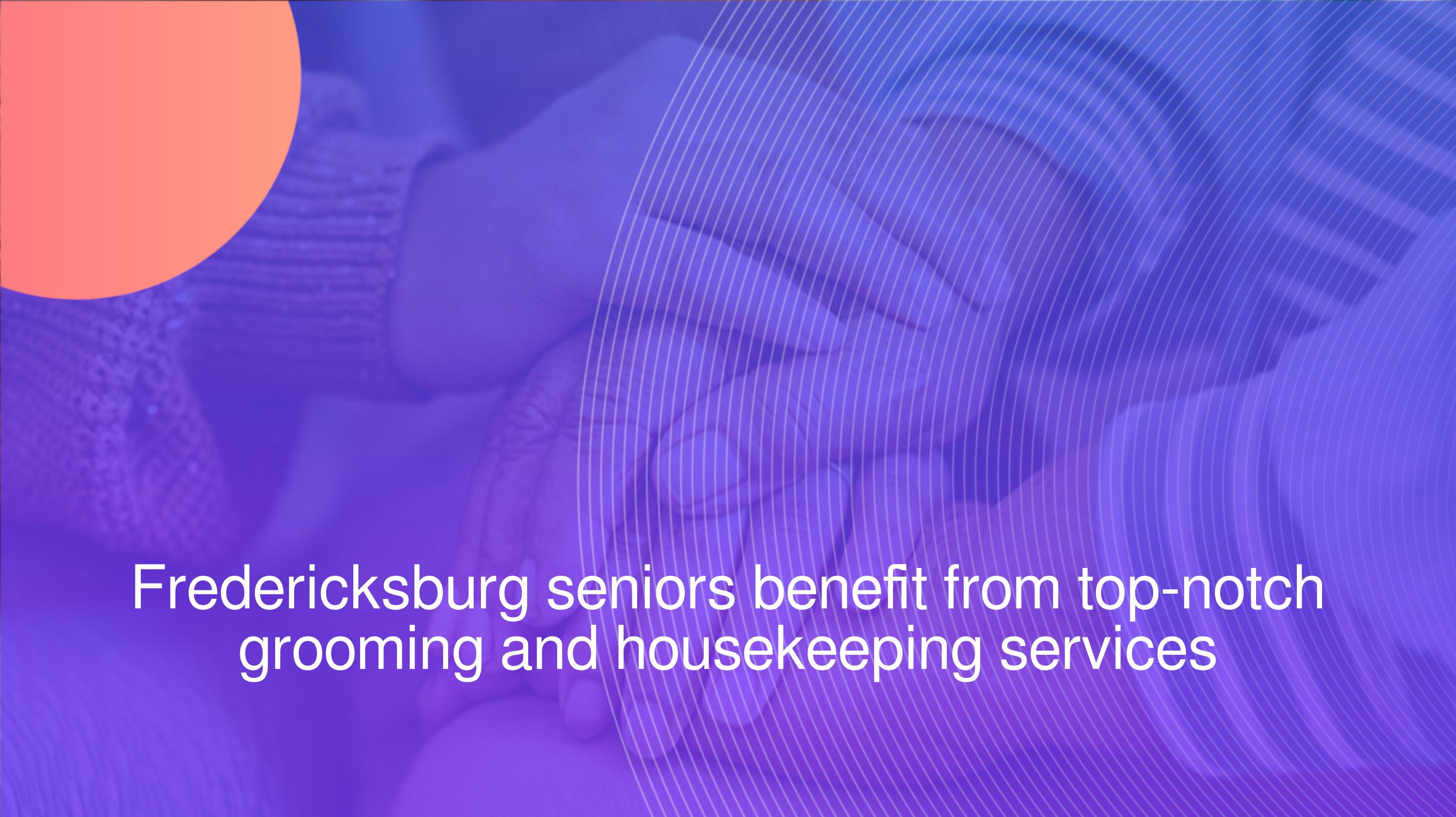 Fredericksburg seniors benefit from topnotch grooming and housekeeping services by