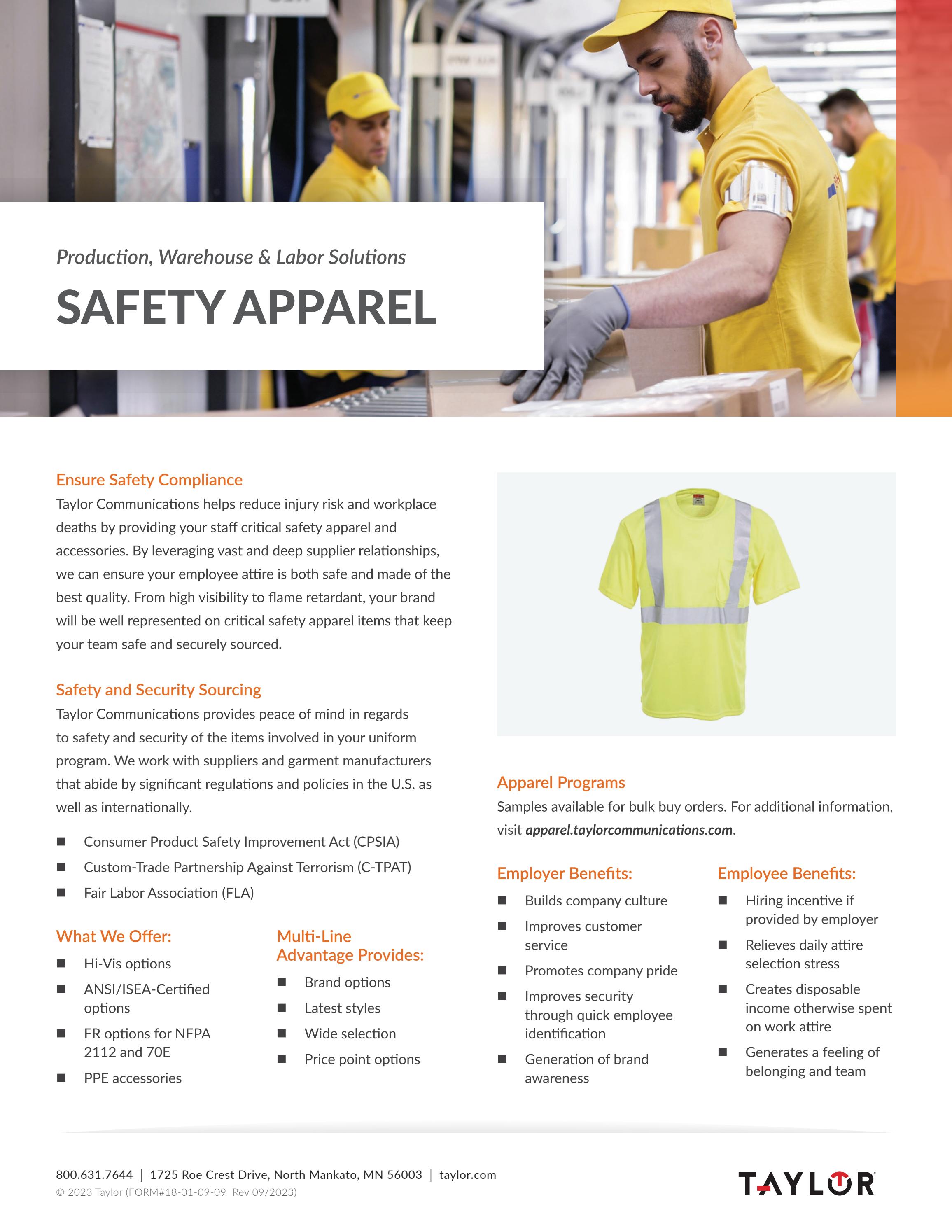 Construction Safety Apparel by Taylor Issuu