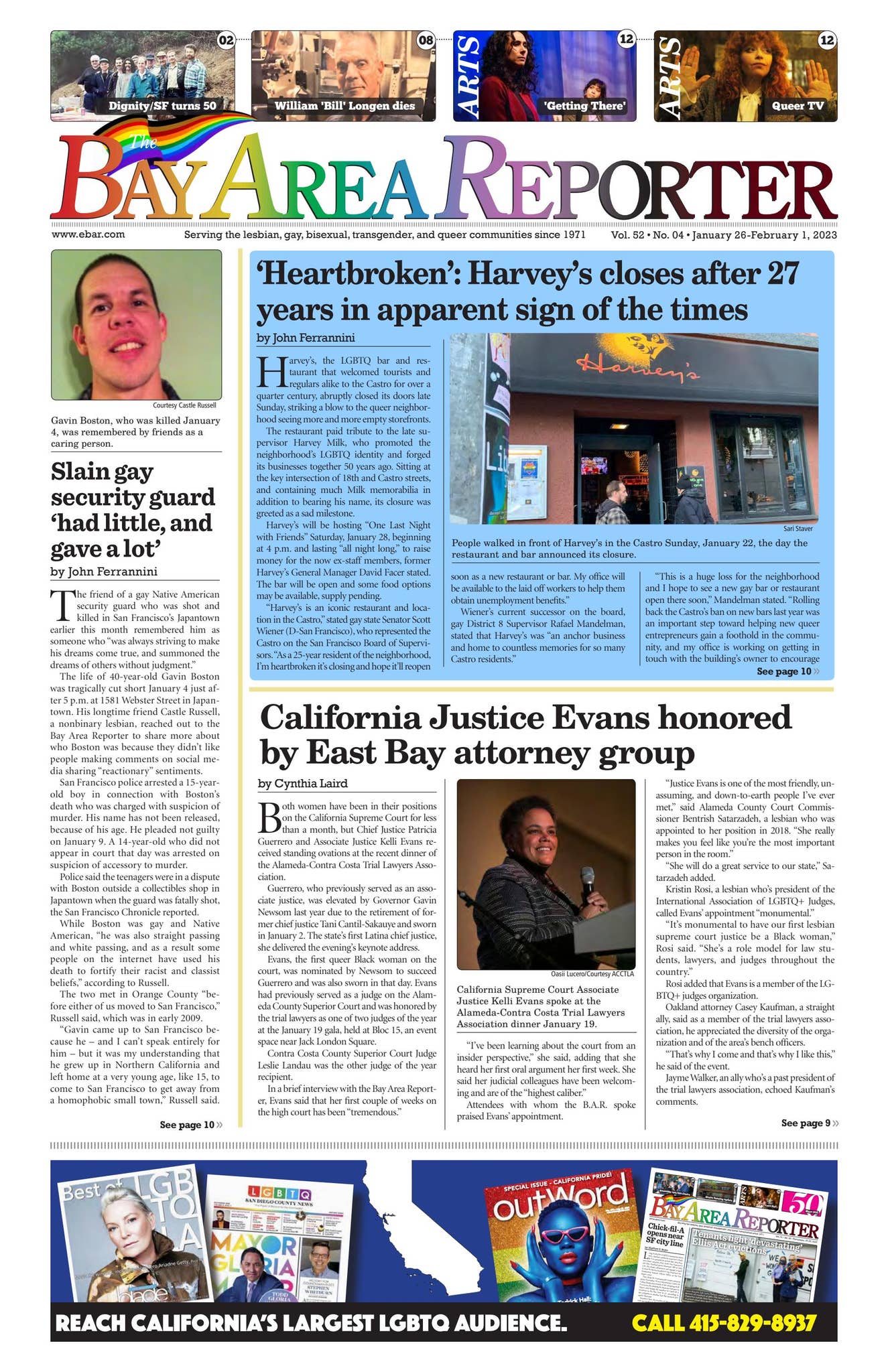 January 26, 2023 edition of the Bay Area Reporter by Bay Area Reporter -  Issuu