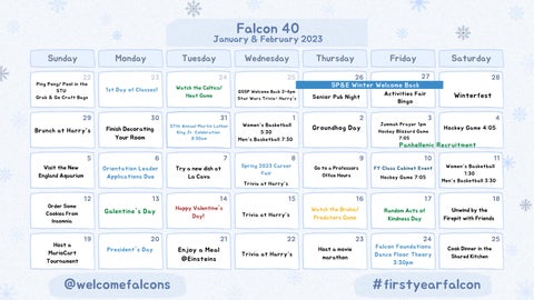 Winter Falcon 40 by Bentley University New Student Programs & Orientation - Issuu