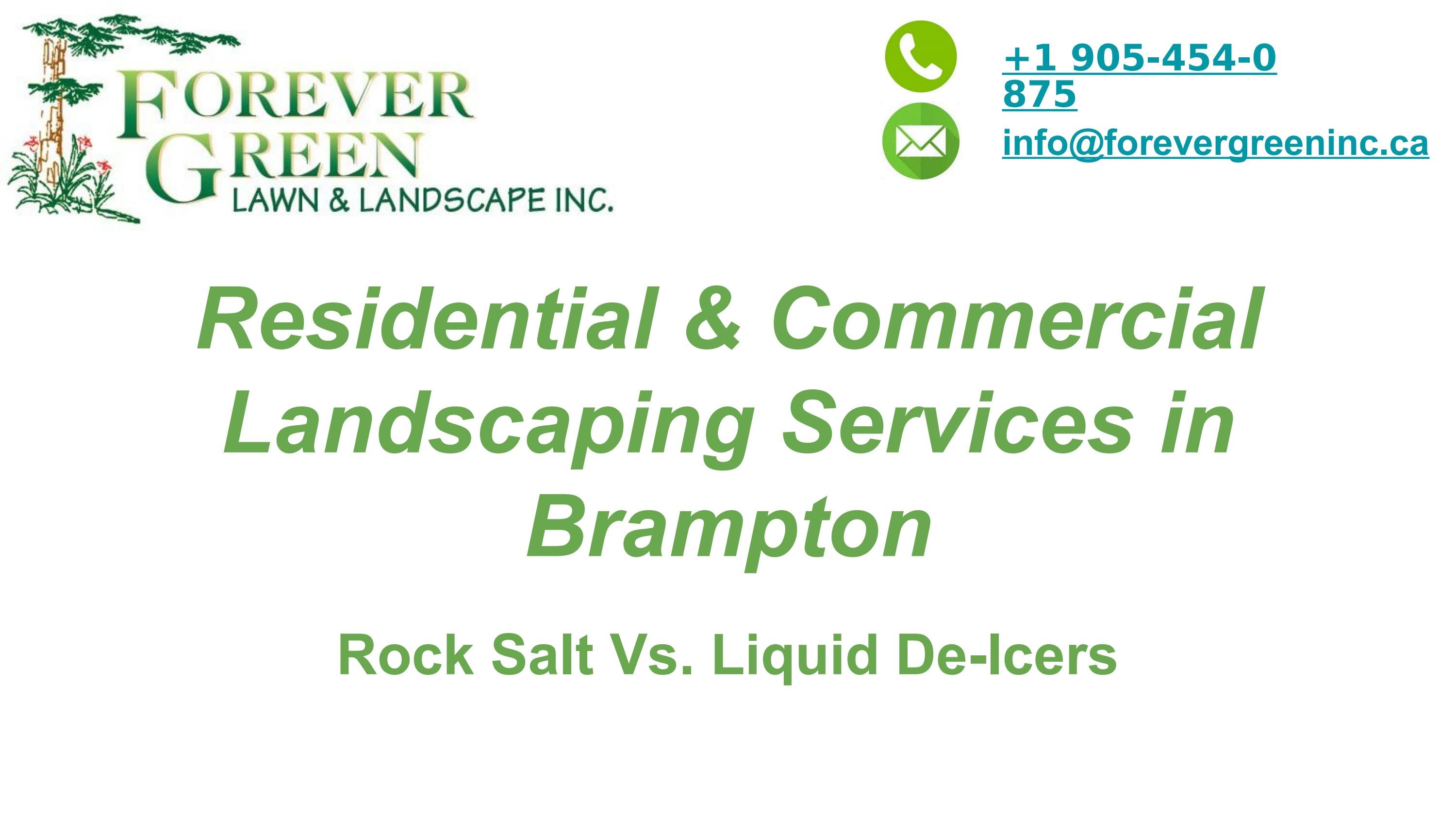 Rock Salt Vs. Liqui Deicers How to Choose the Best DeIcer for Your