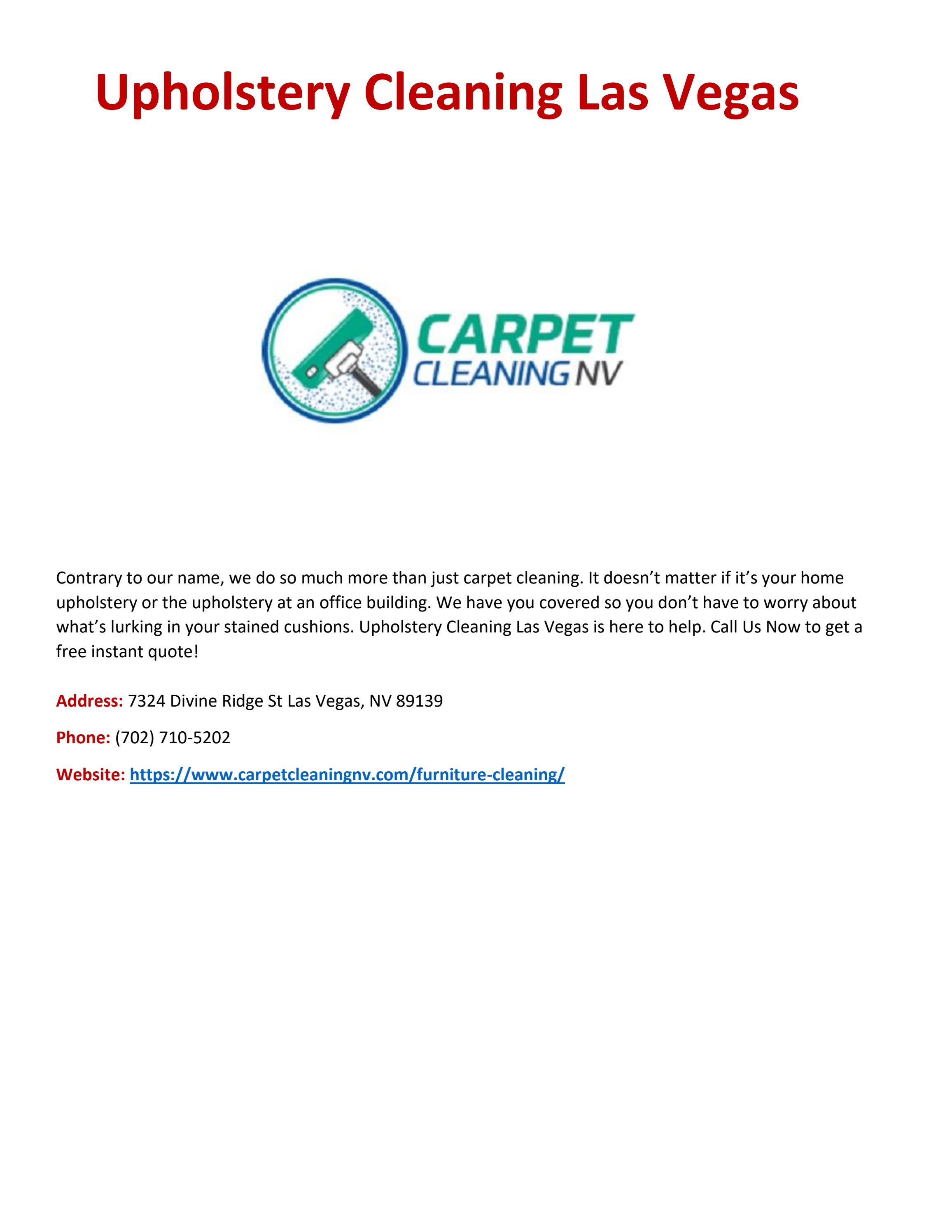 Upholstery Cleaning Las Vegas by Upholstery Cleaning Las Vegas Issuu