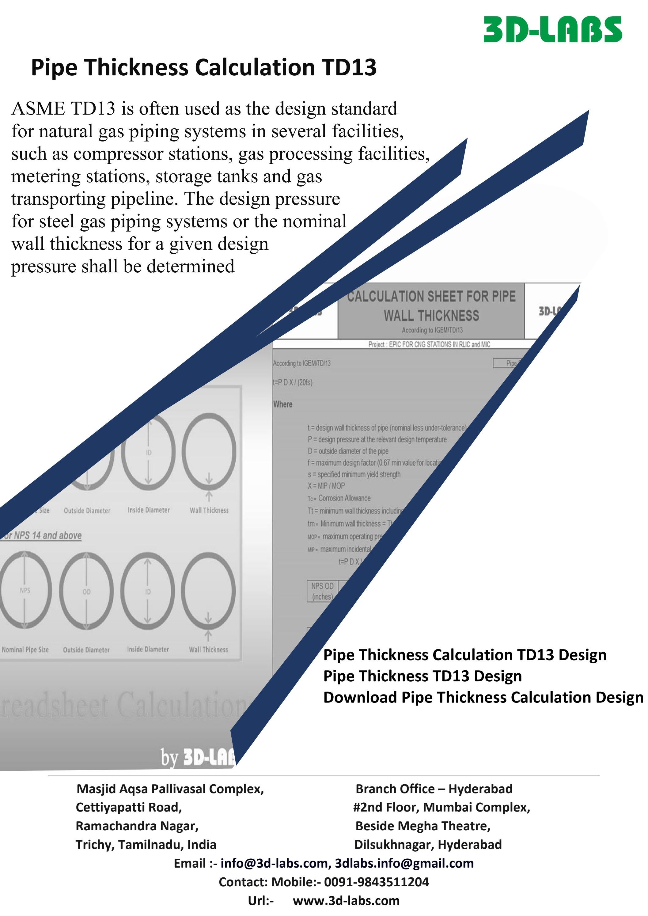 pipe thickness calculation TD13 design by Design Manager Issuu