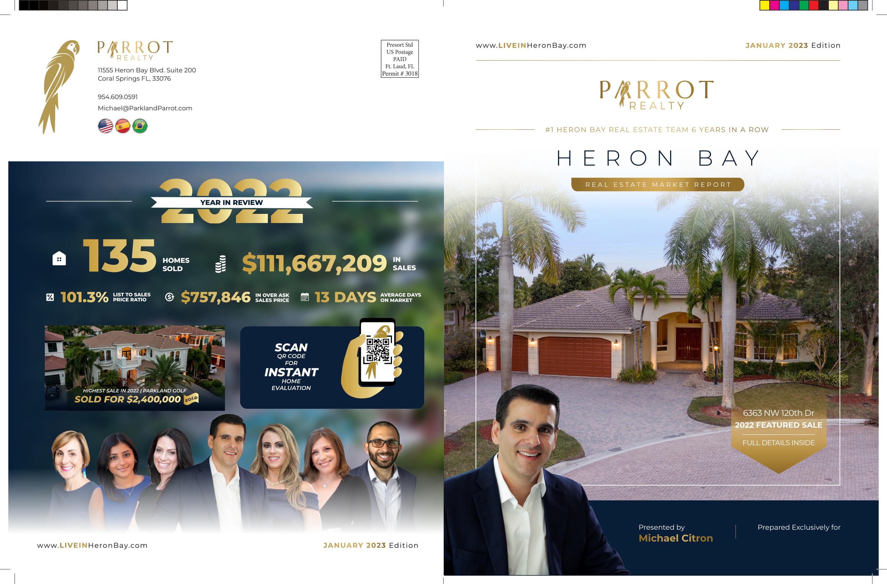 HERON BAY Newsletter JAN 2023 by Realtor Michael Citron Issuu