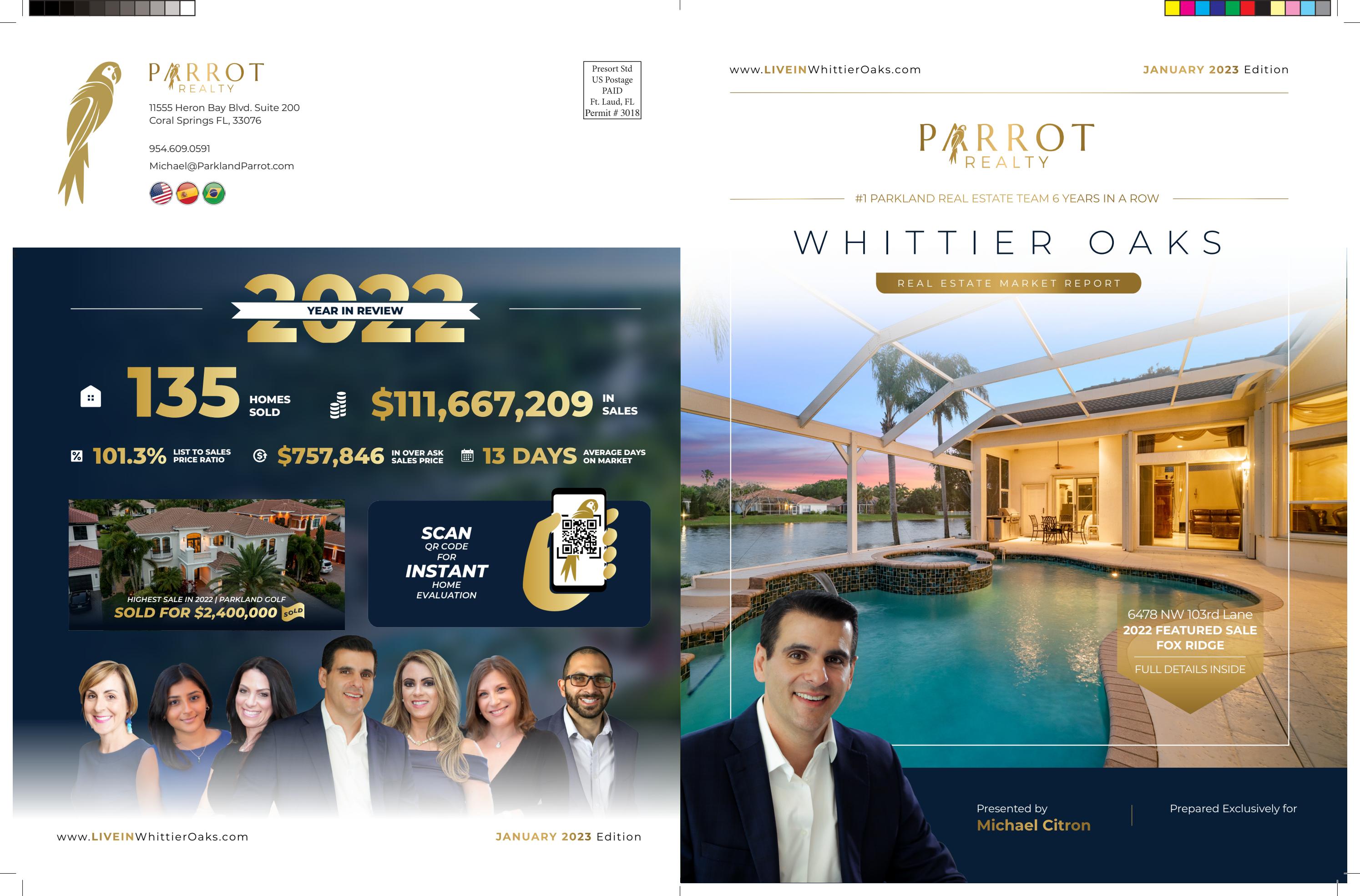 WHITTIER OAKS Newsletter JAN 2023 by Realtor Michael Citron Issuu