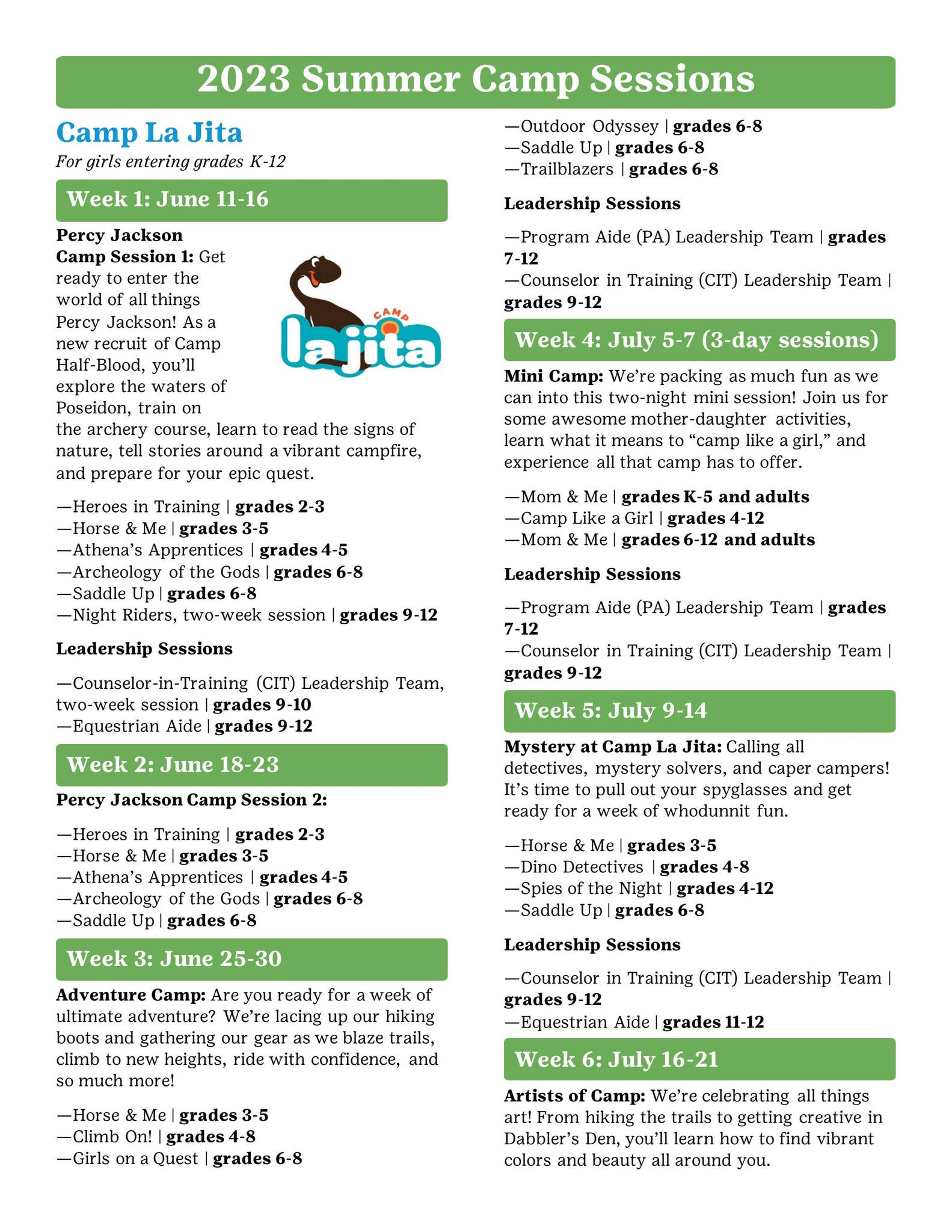 2023 Summer Camp Sessions by Girl Scouts of Southwest Texas - Issuu