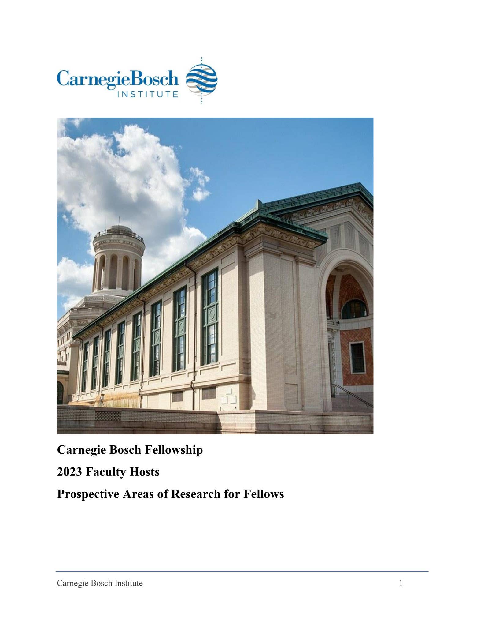CBI Fellowship Host Information by CMUEngineering - Issuu