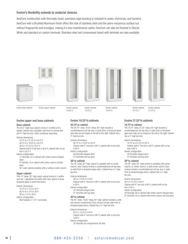 Solaire Evolve Cabinets 第 18 页