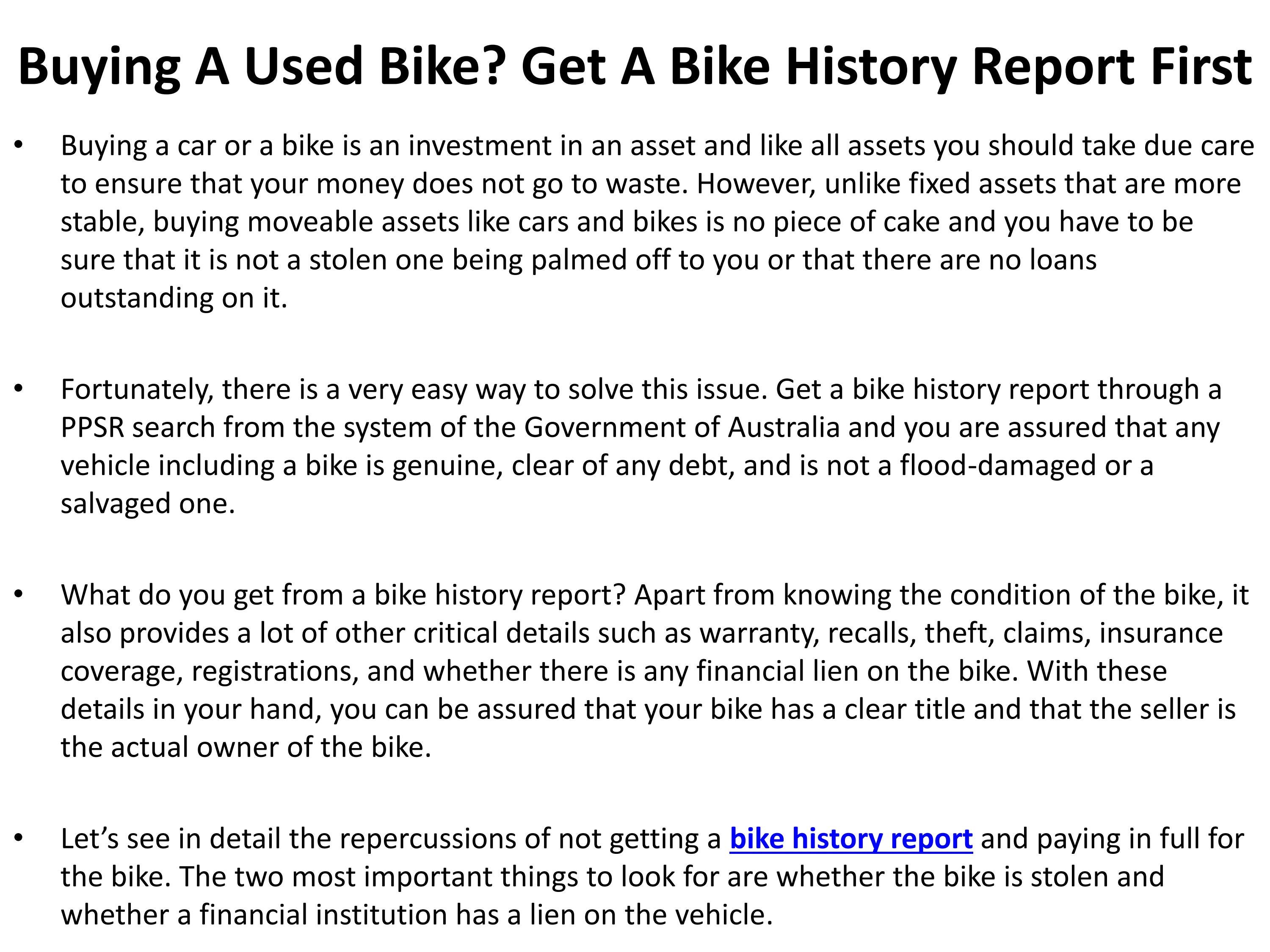 Bike History Report by robertbrosendahl Issuu