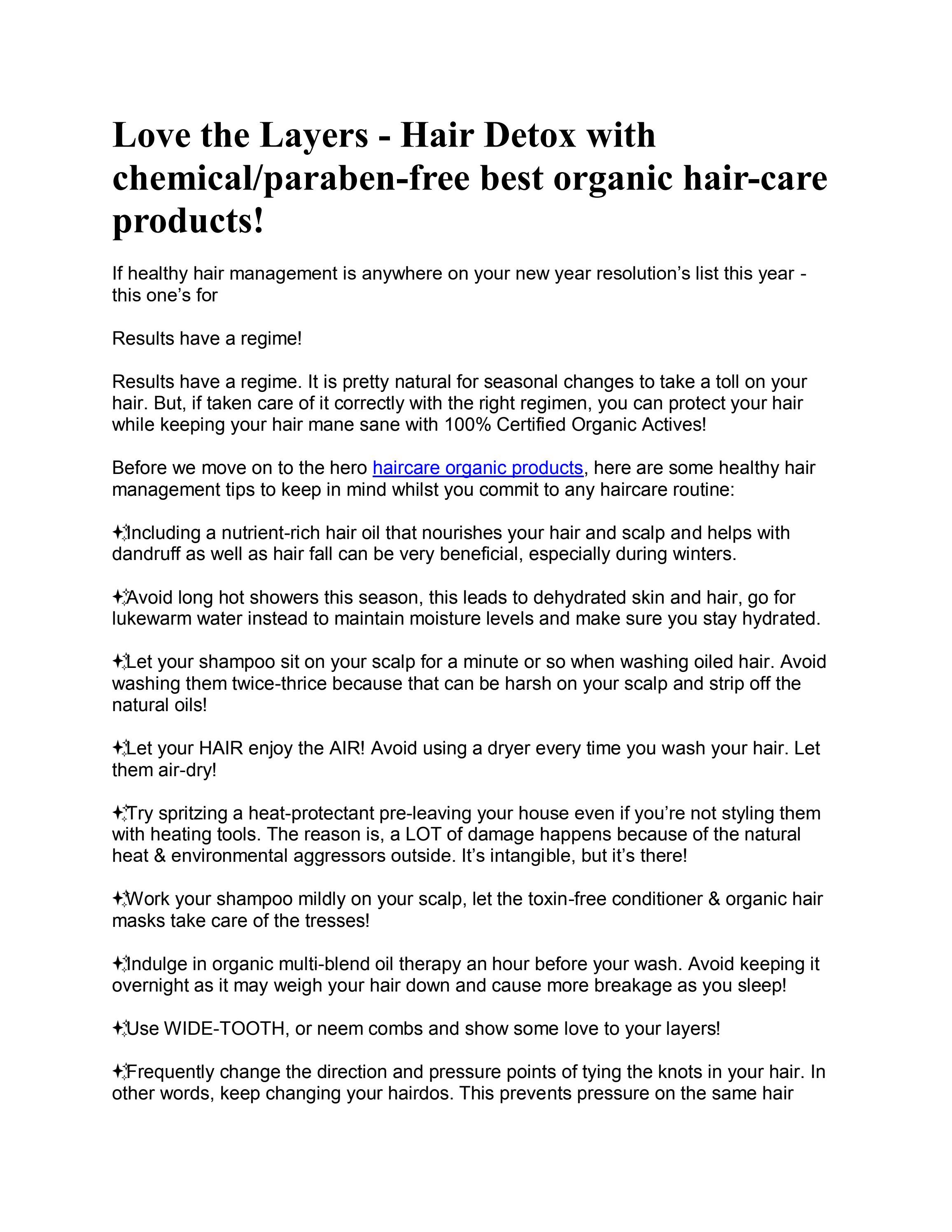 Hair Care Products By Natural Products Issuu