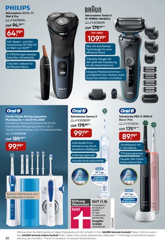 Oberbadisches Verlagshaus Georg Jaumann GmbH & Co.KG 家具目录 · Karstadt 01.02. bis 07.02.2023 第 20 页