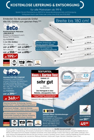Oberbadisches Verlagshaus Georg Jaumann GmbH & Co.KG 家具目录 · Karstadt 01.02. bis 07.02.2023 第 6 页